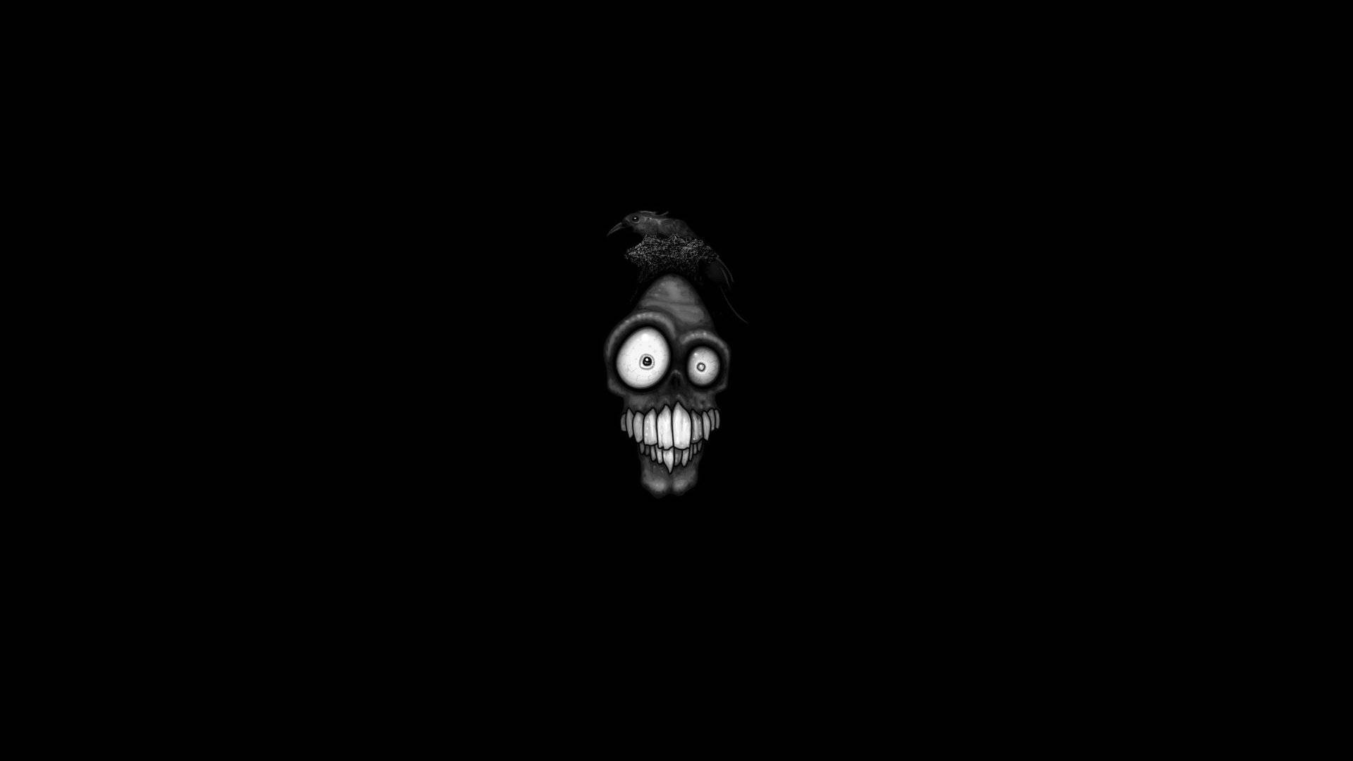 Ingia katika mwanga wa Halloween na mifupa hii ya kutisha! Picha ya Ukuta