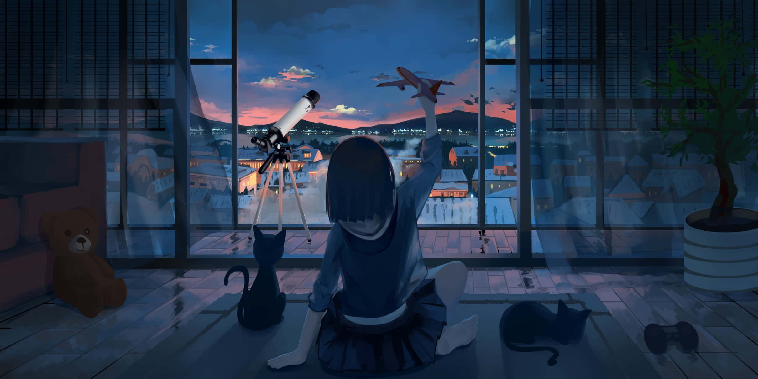 Ingia Katika Ulimwengu wa Giza na Siri wa Anime Picha ya Ukuta
