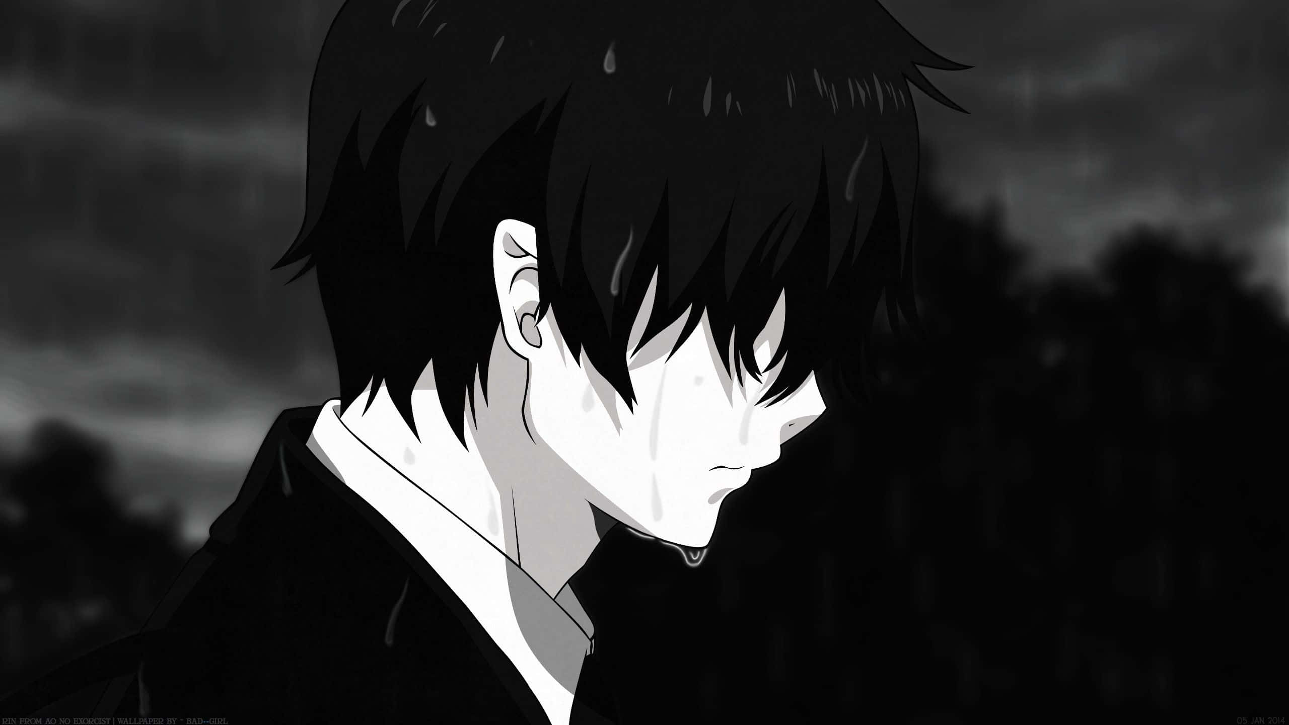 Ingia Katika Ulimwengu wa Giza wa Anime Picha ya Ukuta