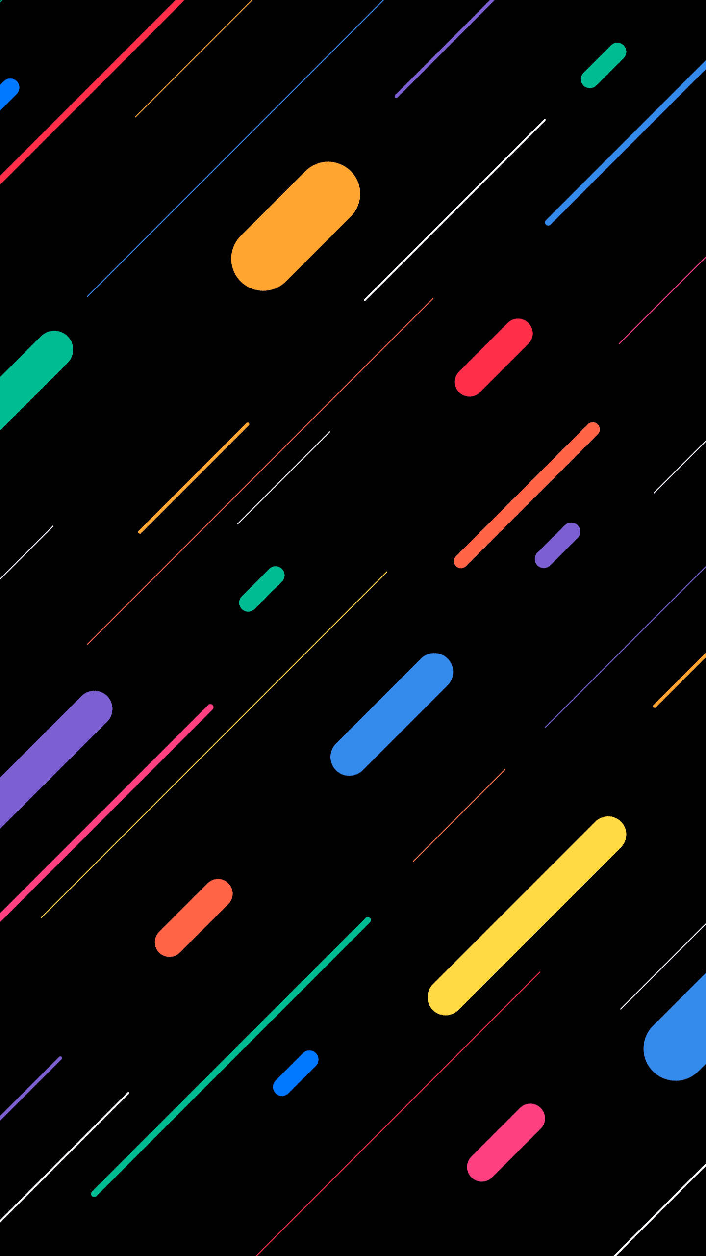 Innovative Diagonal OLED Lines Display Picha ya Ukuta