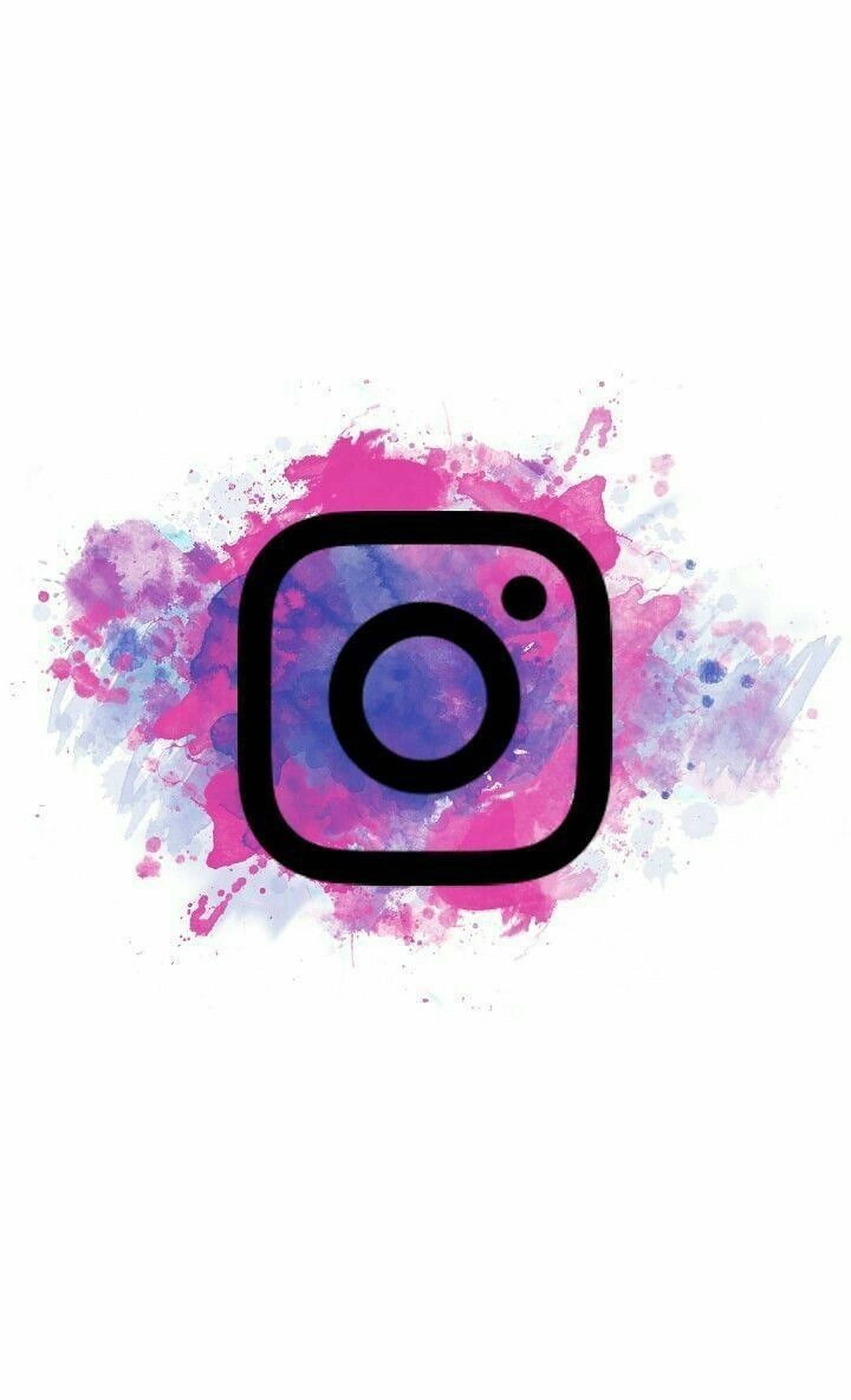 Instagram Watercolor Art Picha ya Ukuta