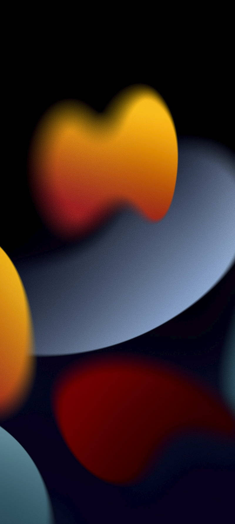 iOS 15 Apple iPhone Chaguo Msingi Abstract Picha ya Ukuta