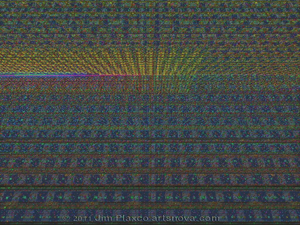 iPad Algorithmic Art Gallery Picha ya Ukuta