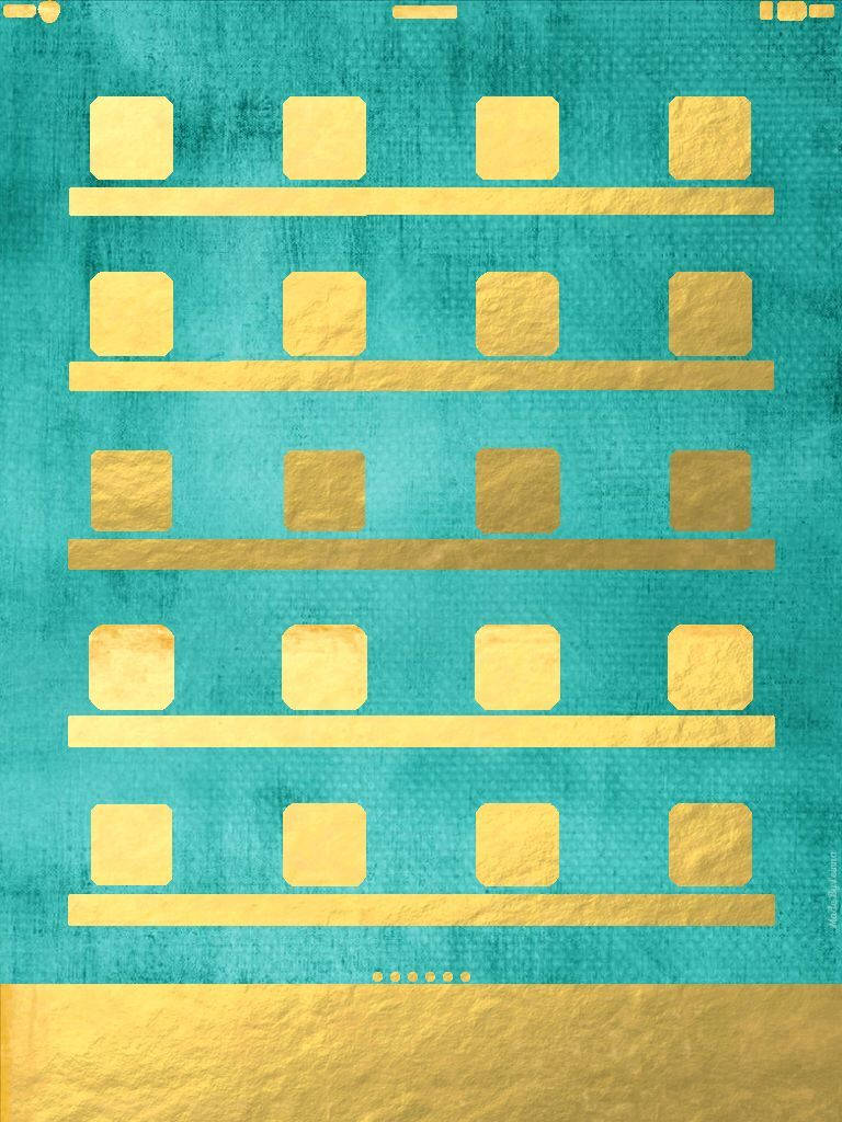 iPad Mini Dhahabu na Teal Picha ya Ukuta