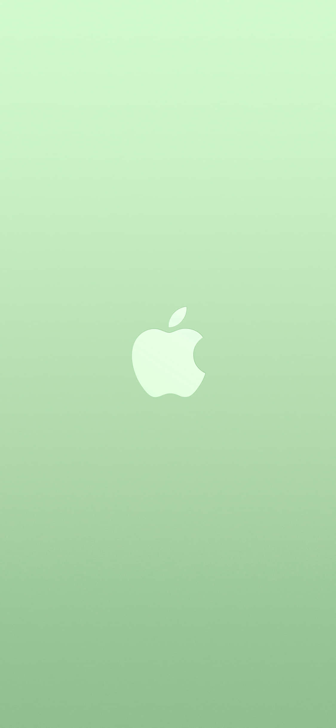 iPhone 11 Apple Logo Green Background Picha ya Ukuta