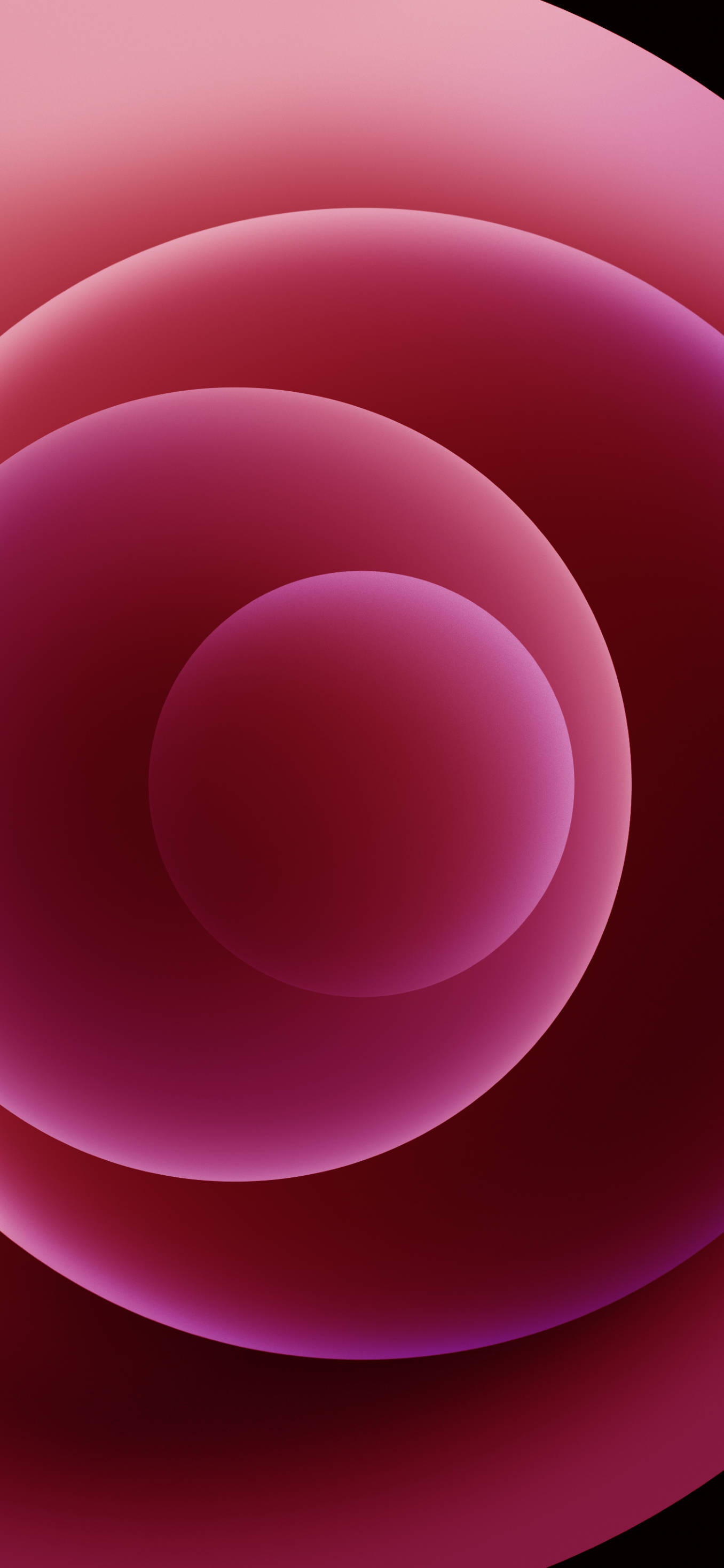 iPhone 12 Pro Pink Orbs Picha ya Ukuta