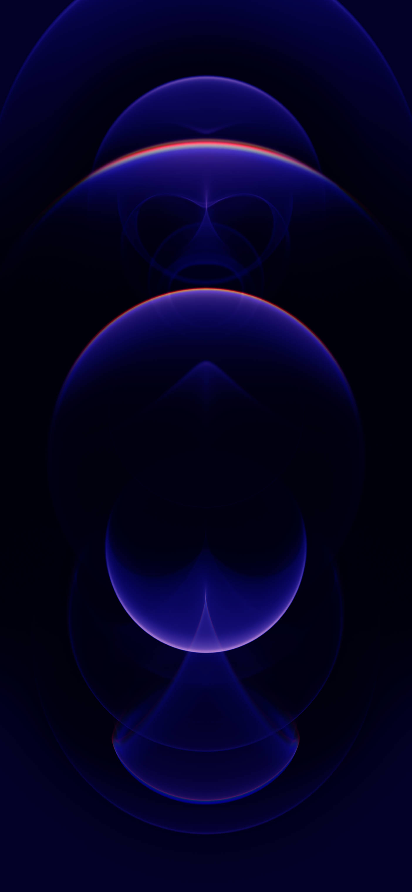 iPhone 12 Pro Purple Light Picha ya Ukuta
