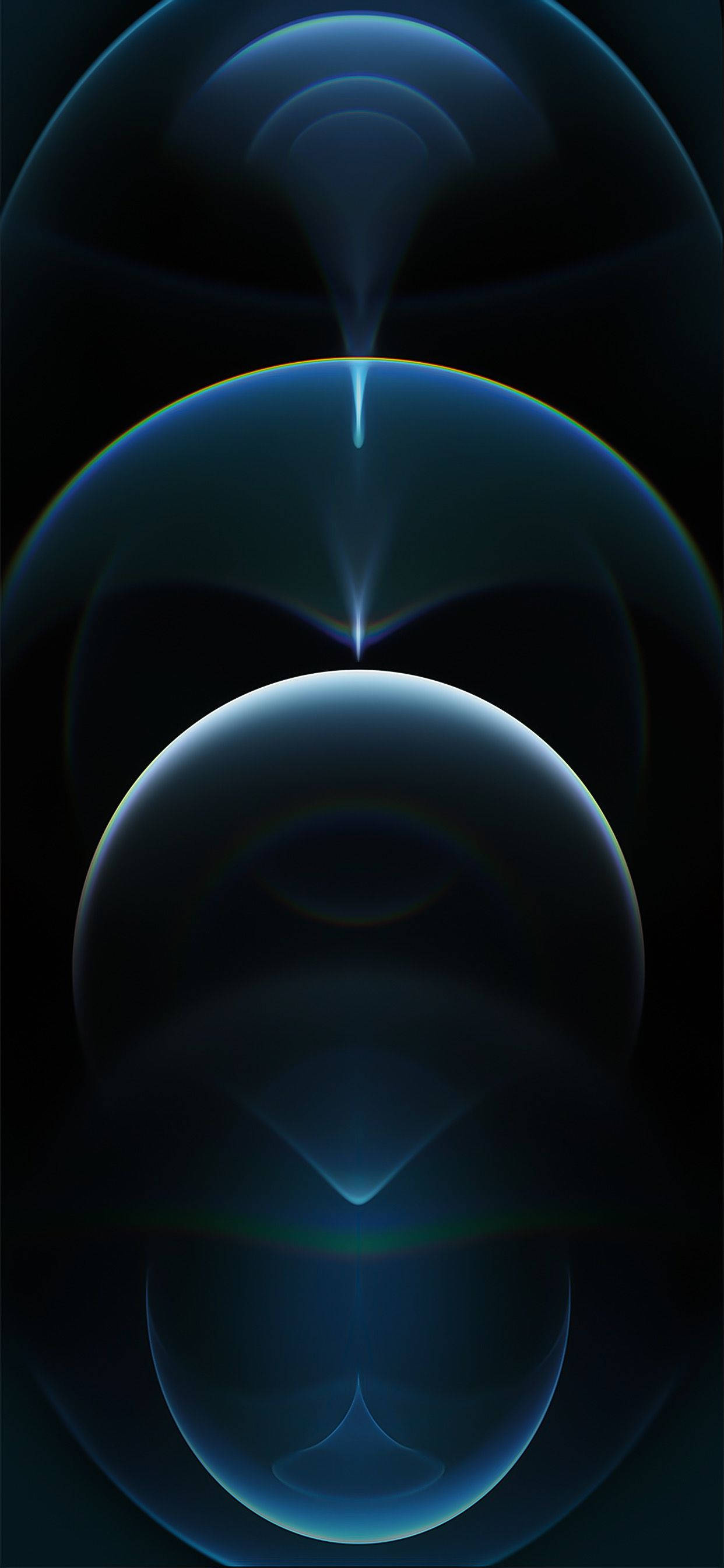 iPhone 13 Buluu Misururu wa Abstract Picha ya Ukuta