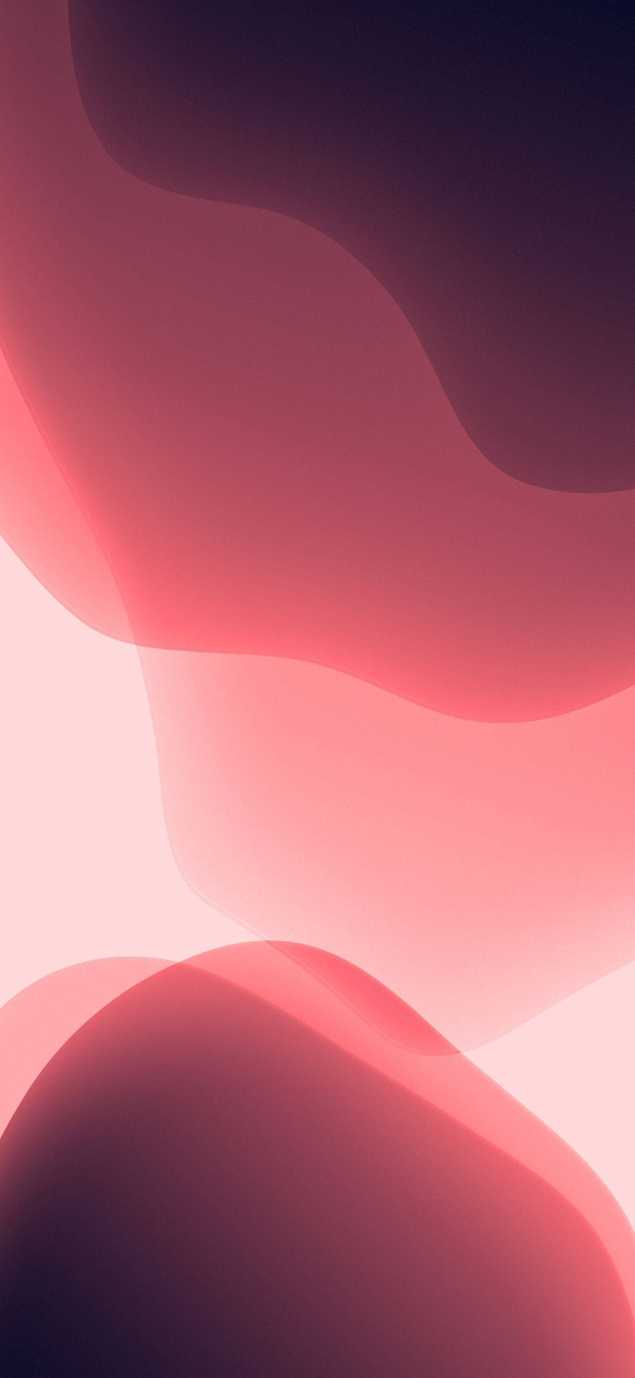 iPhone 13 iOS Pink Abstract Picha ya Ukuta