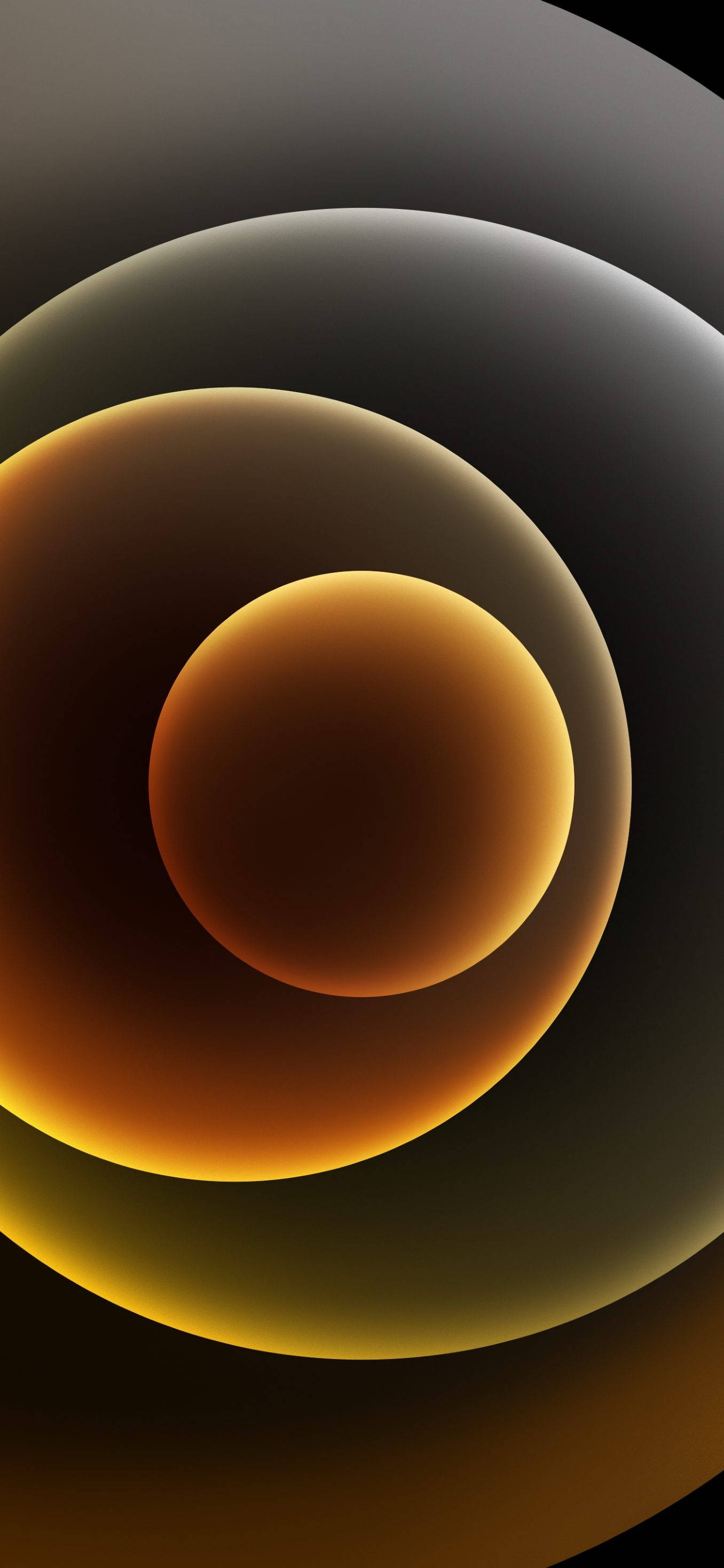 iPhone 13 Njano Misururu wa Abstract Picha ya Ukuta