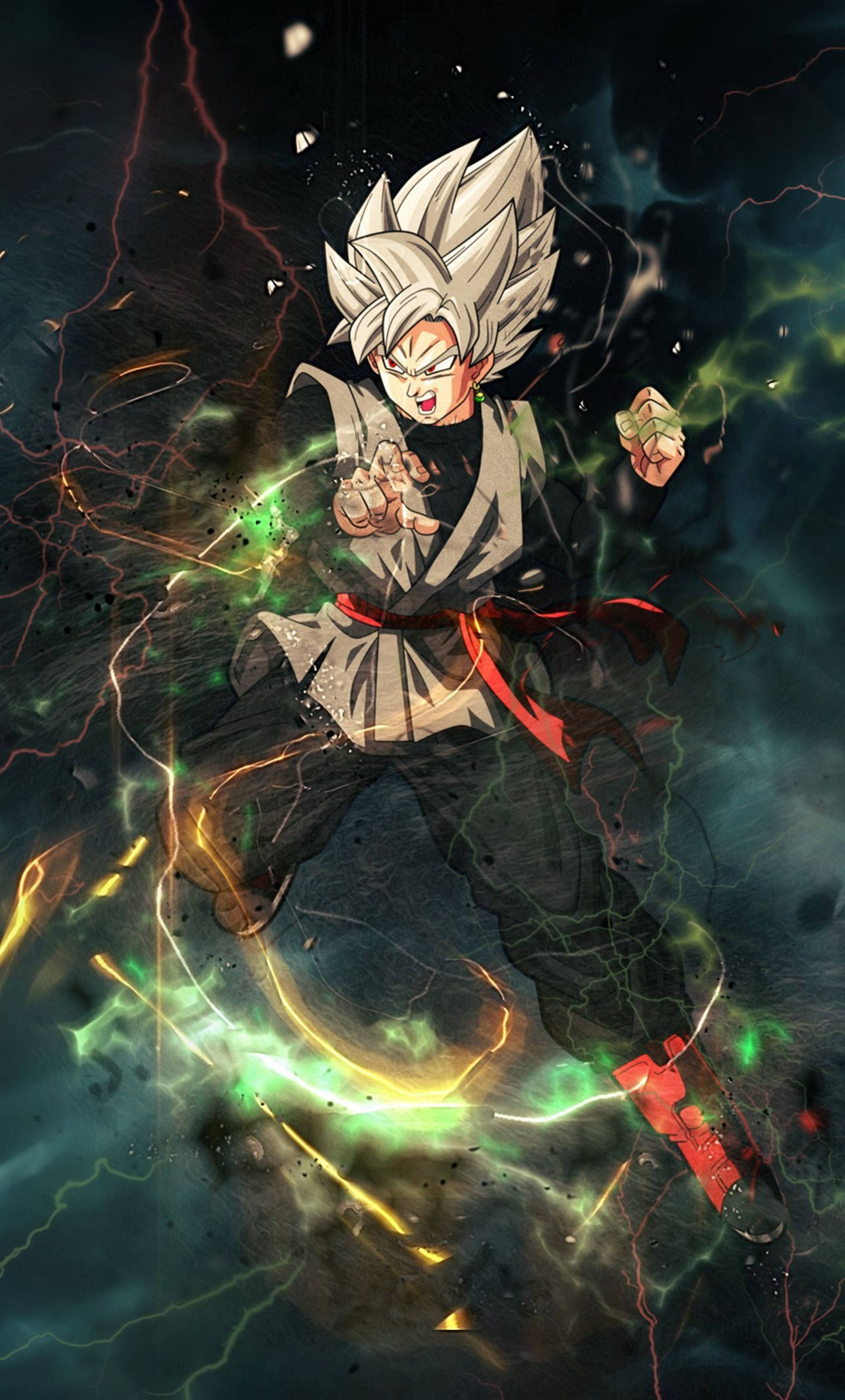 iPhone 4K ya Anime Dragon Ball Vegeta Picha ya Ukuta