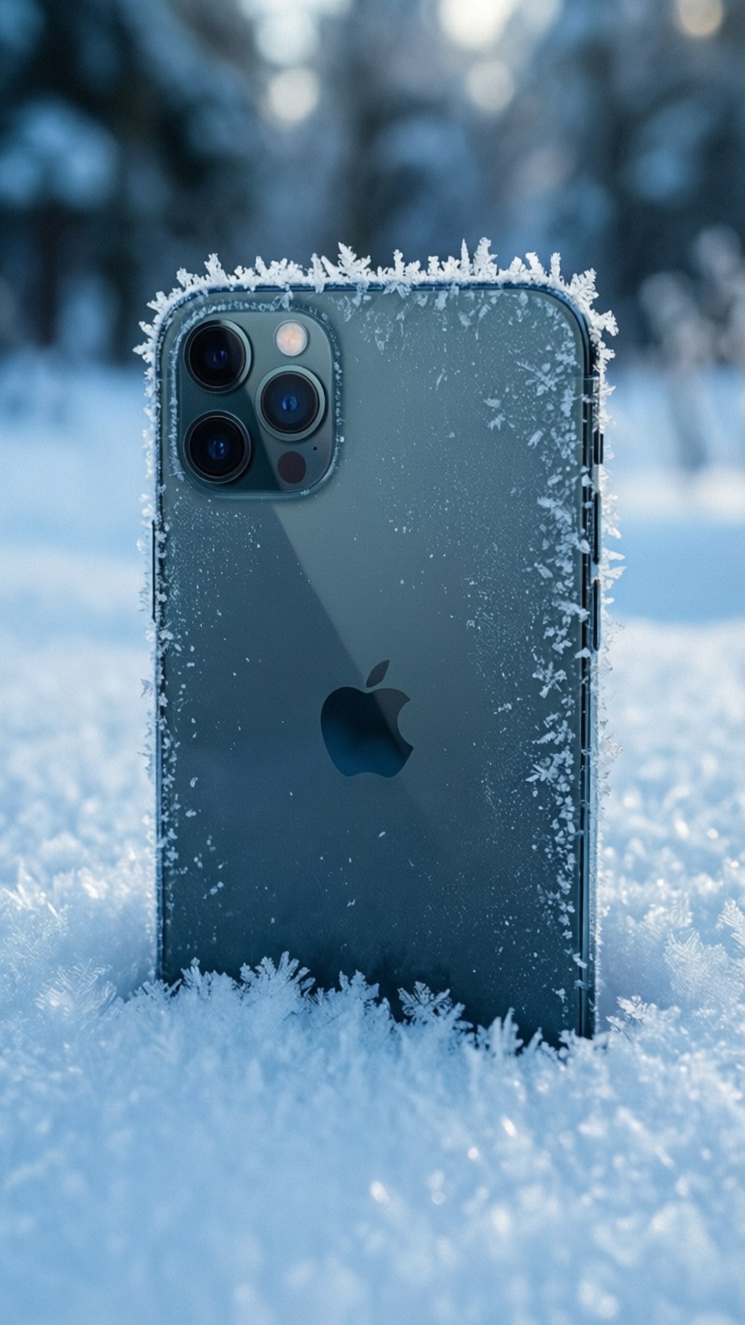 iPhone Baridi ya Kipupwe Picha ya Ukuta