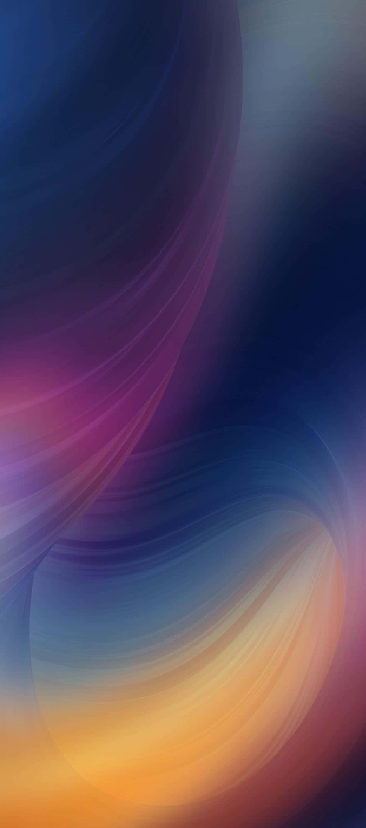 iPhone X Abstract Blue And Yellow Picha ya Ukuta