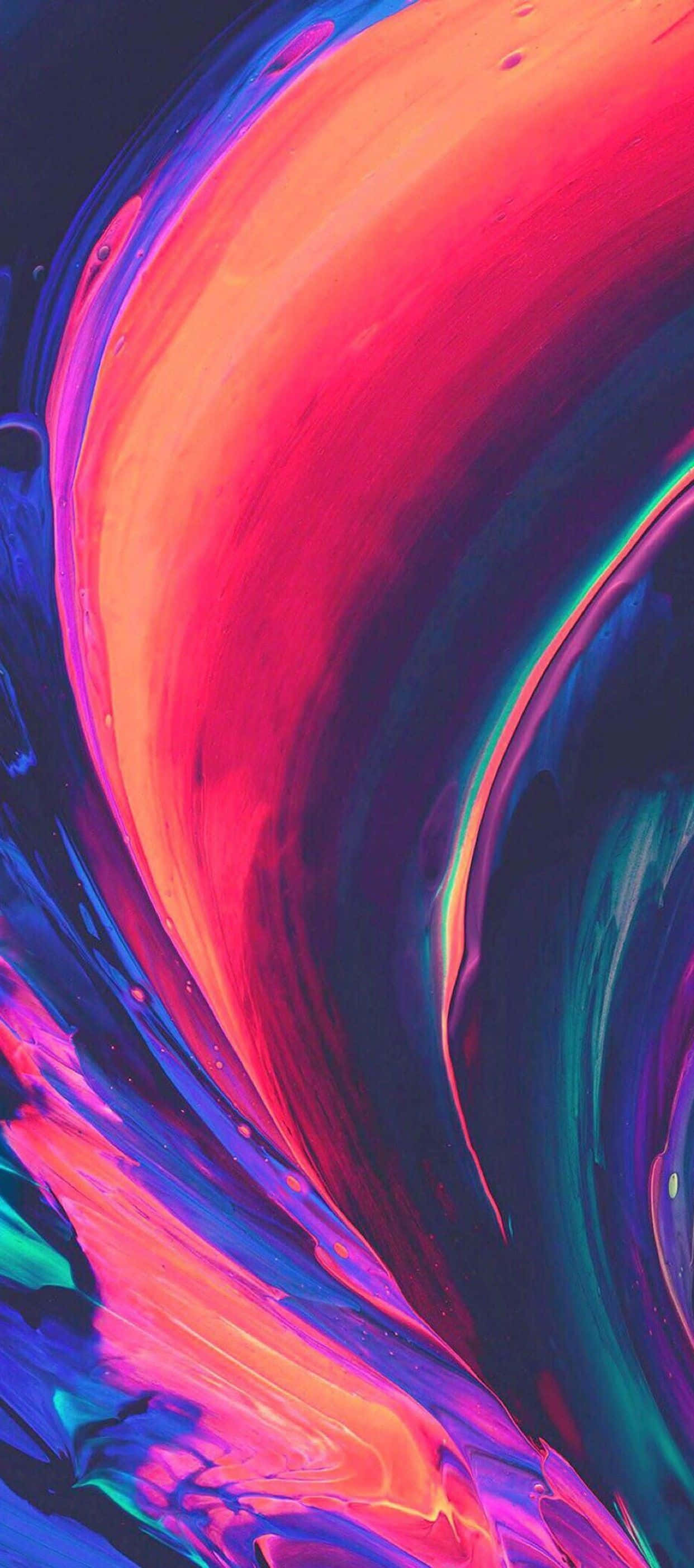 iPhone X Abstract la Rangi Mbalimbali za Piga Picha ya Ukuta