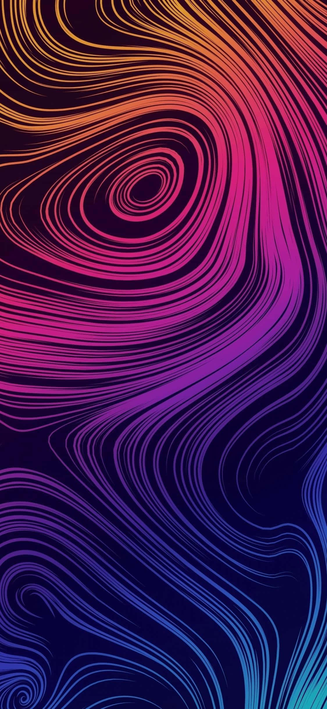 iPhone X Abstract Swirls Picha ya Ukuta