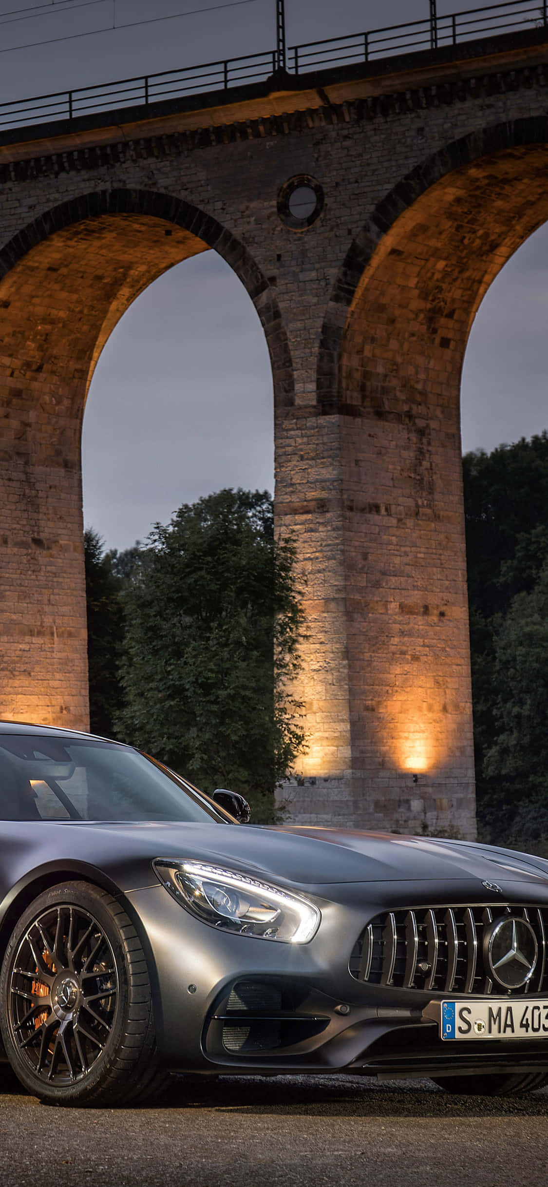 Picha ya iPhone X Amg Gt-r Silver AMG GT Picha ya Ukuta