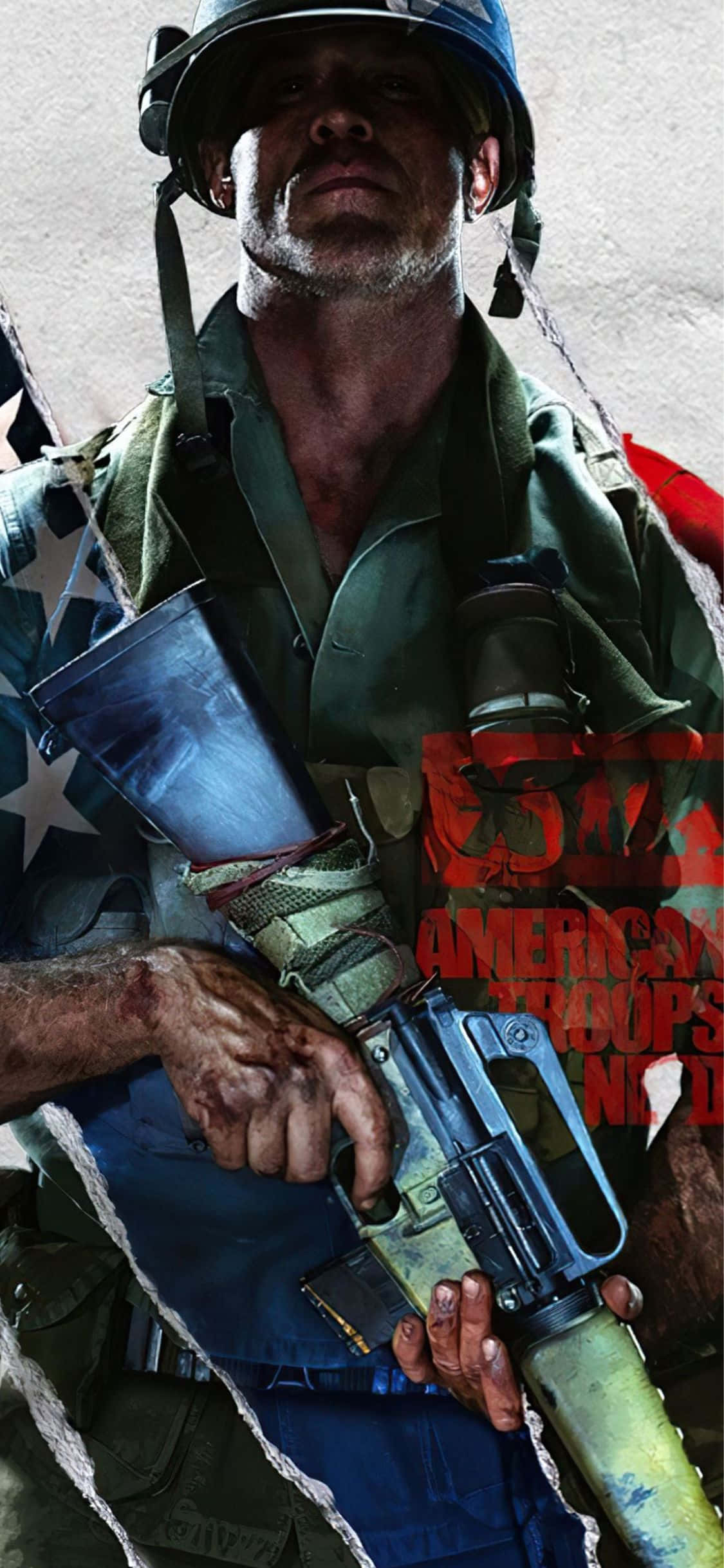 iPhone X Call Of Duty Black Ops Cold War Background American Character Picha ya Ukuta