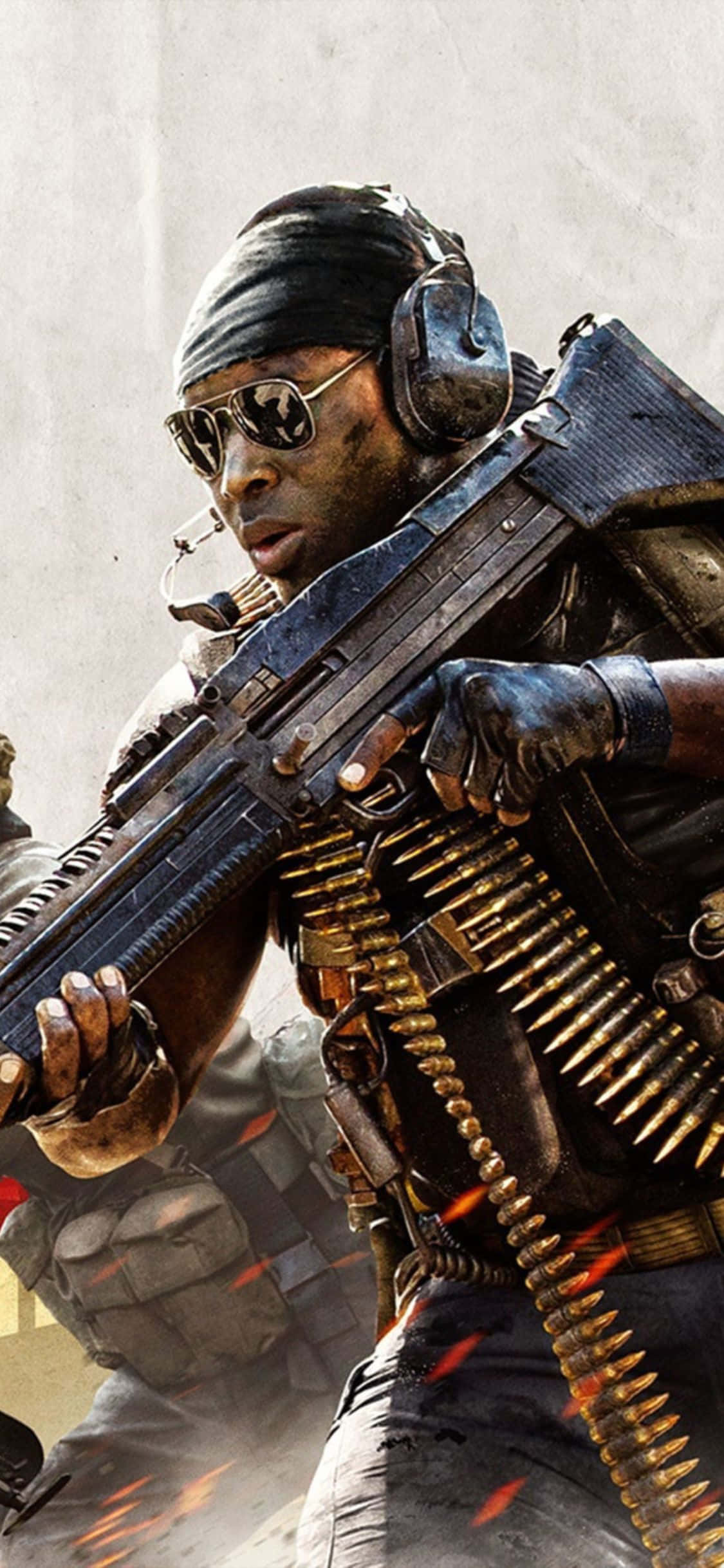 iPhone X Call Of Duty Black Ops Cold War Background Character Picha ya Ukuta