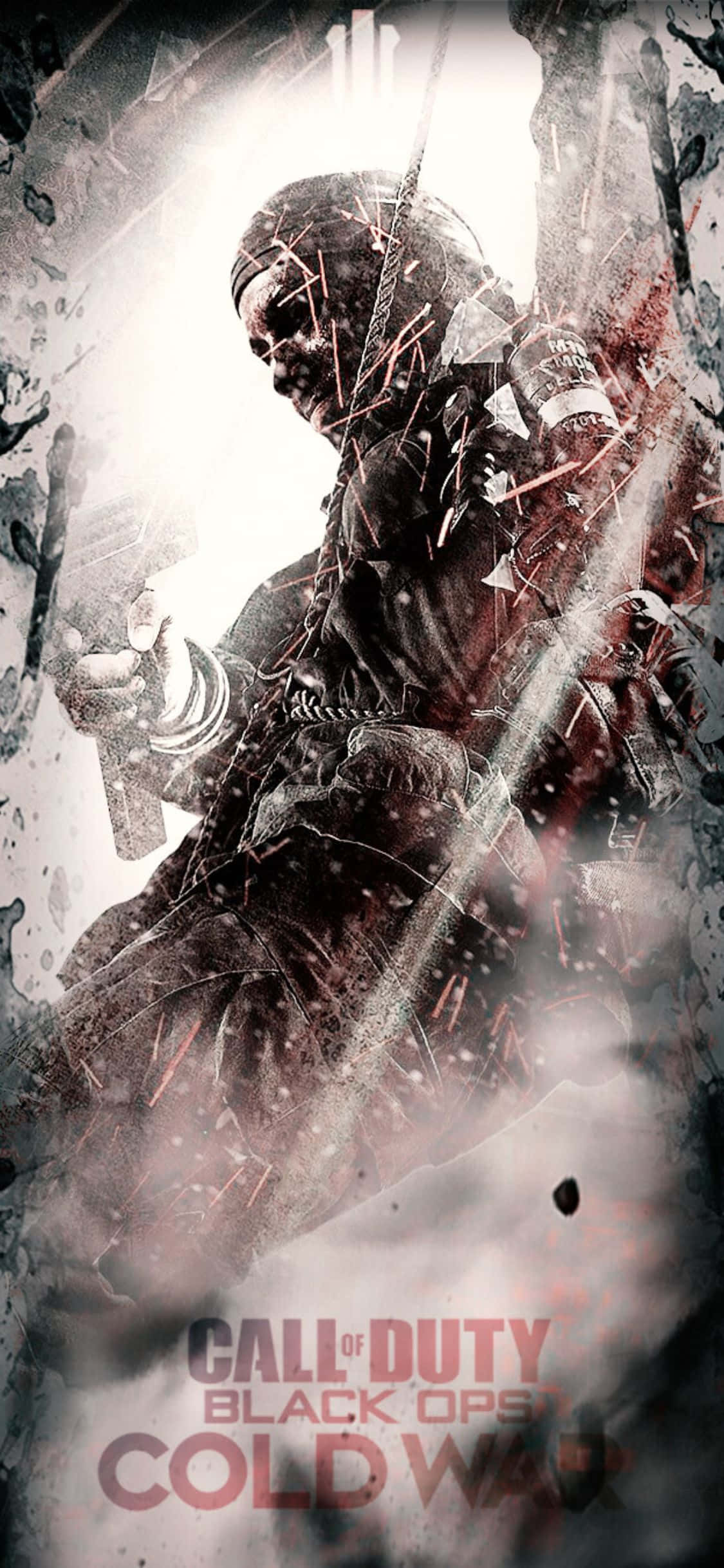 iPhone X Call Of Duty Black Ops Cold War Background Game Cover Picha ya Ukuta