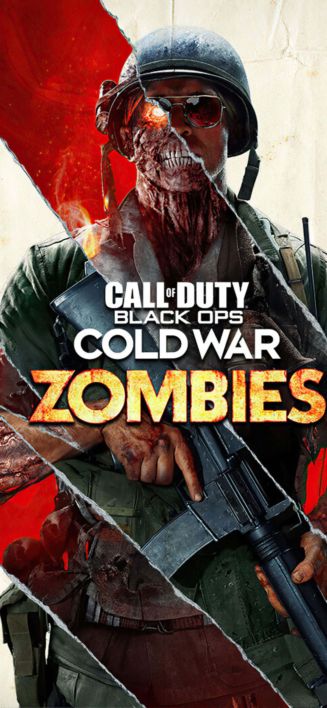 iPhone X Call Of Duty Black Ops Cold War Background Zombies Mode Picha ya Ukuta