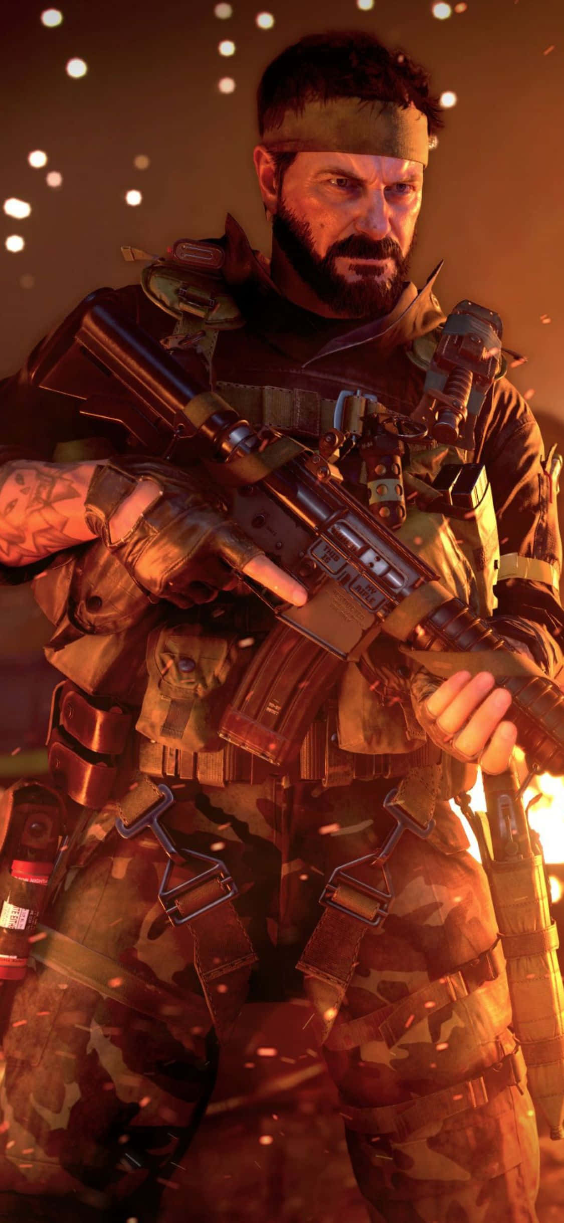 iPhone X Call Of Duty Black Ops Cold War Background Frank Woods Picha ya Ukuta