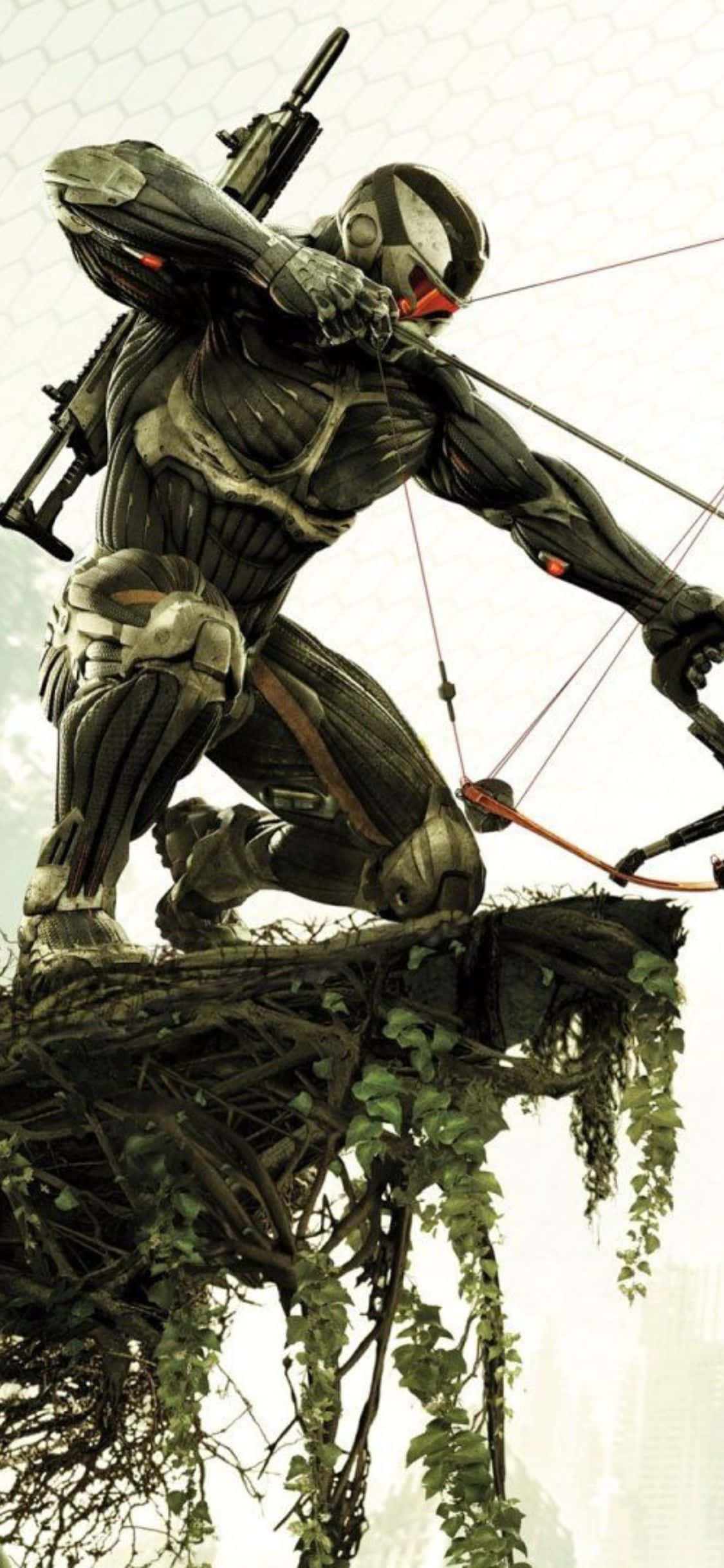 iPhone X Crysis 3 Bow Liberty Background Picha ya Ukuta