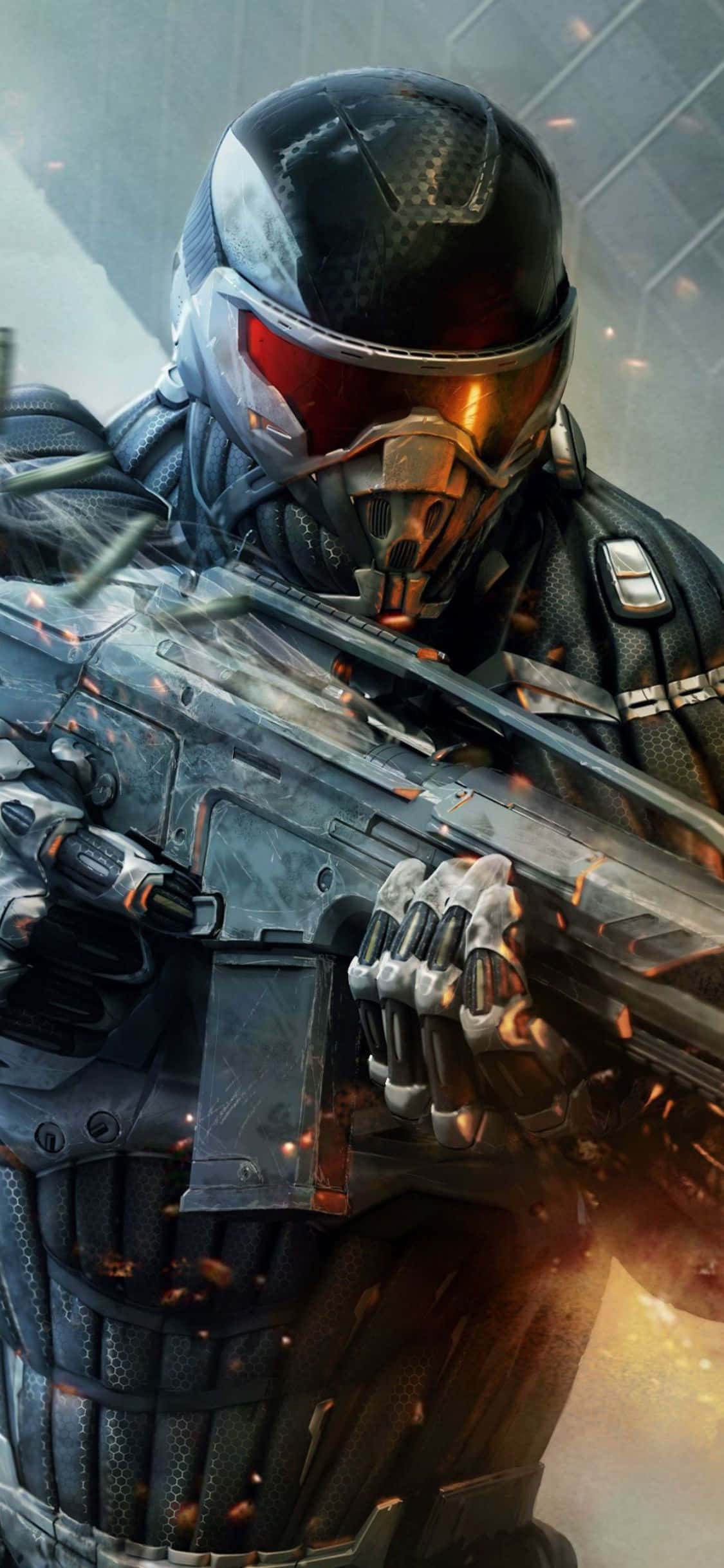 iPhone X Crysis 3 Alcatraz Background Picha ya Ukuta