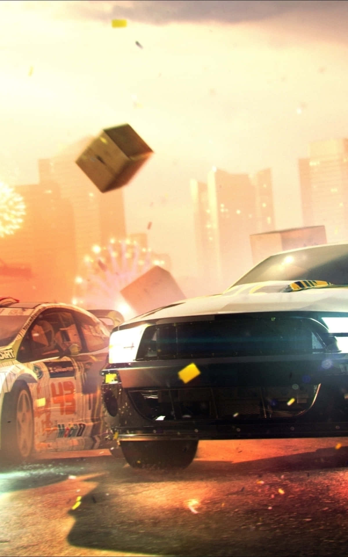 iPhone X Dirt Showdown Sanduku la Kadibodi Nyuma Picha ya Ukuta