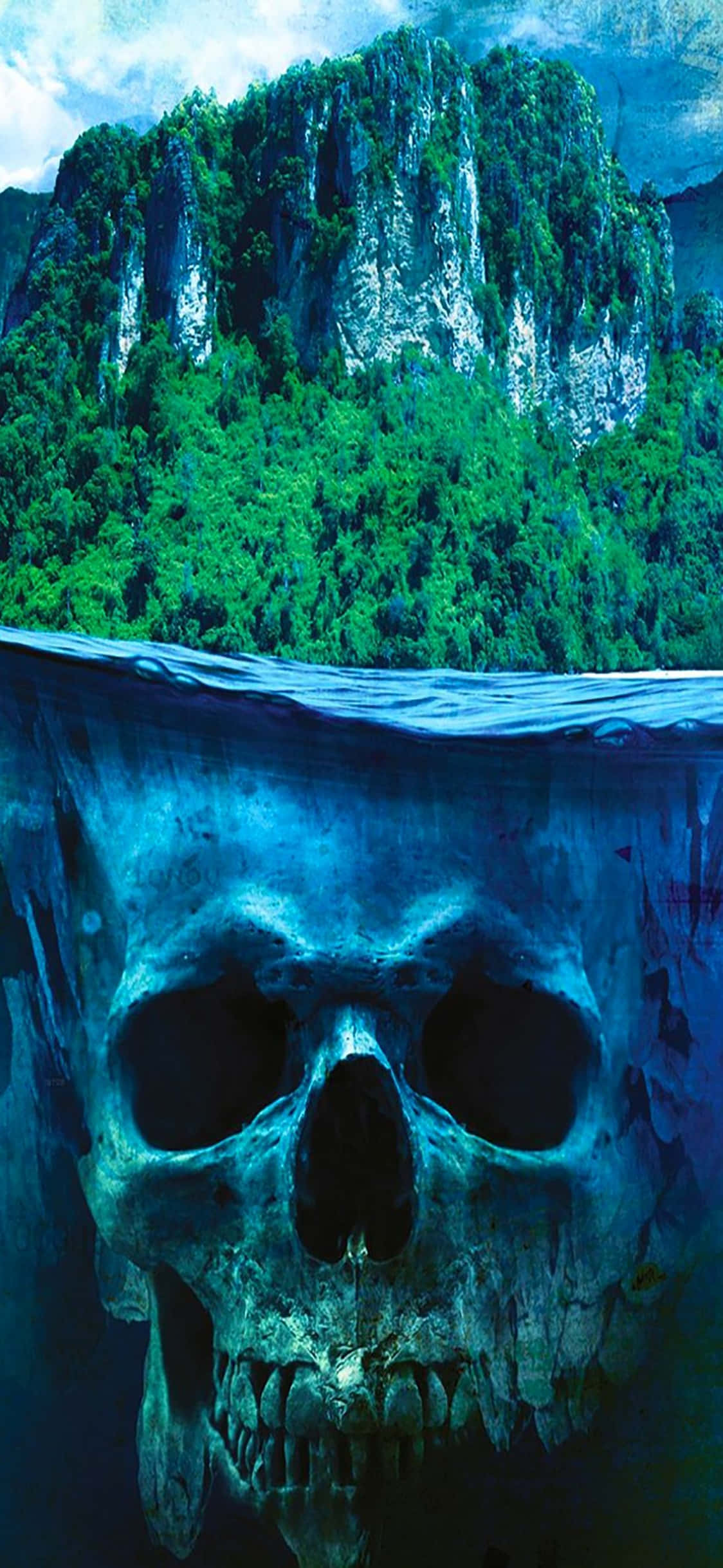 iPhone X Far Cry 3 Rook Islands Skull Background Picha ya Ukuta