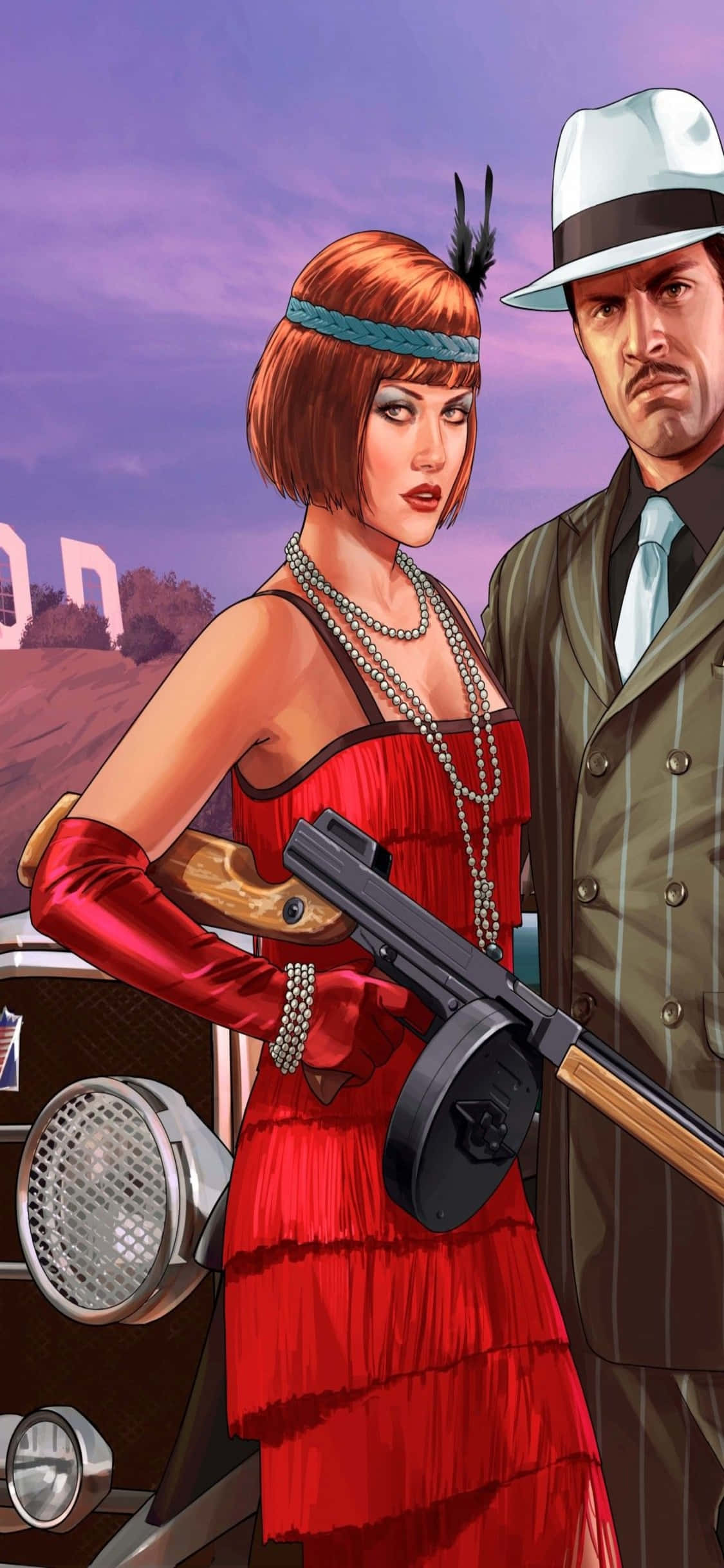 iPhone X Grand Theft Auto V Background Valentine Event Picha ya Ukuta