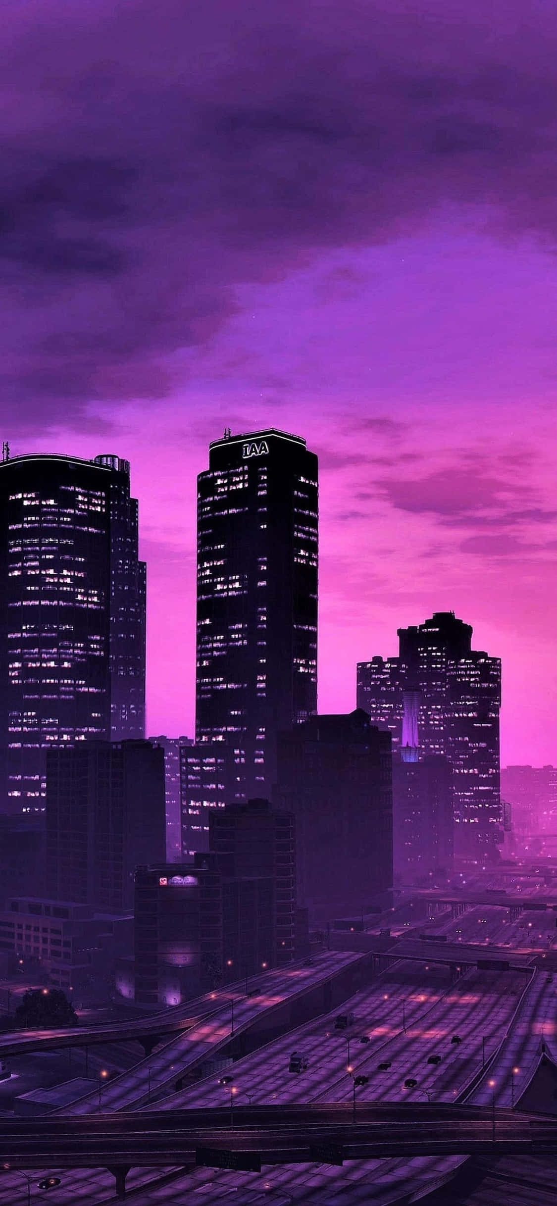 iPhone X Grand Theft Auto V Background & Night City Picha ya Ukuta