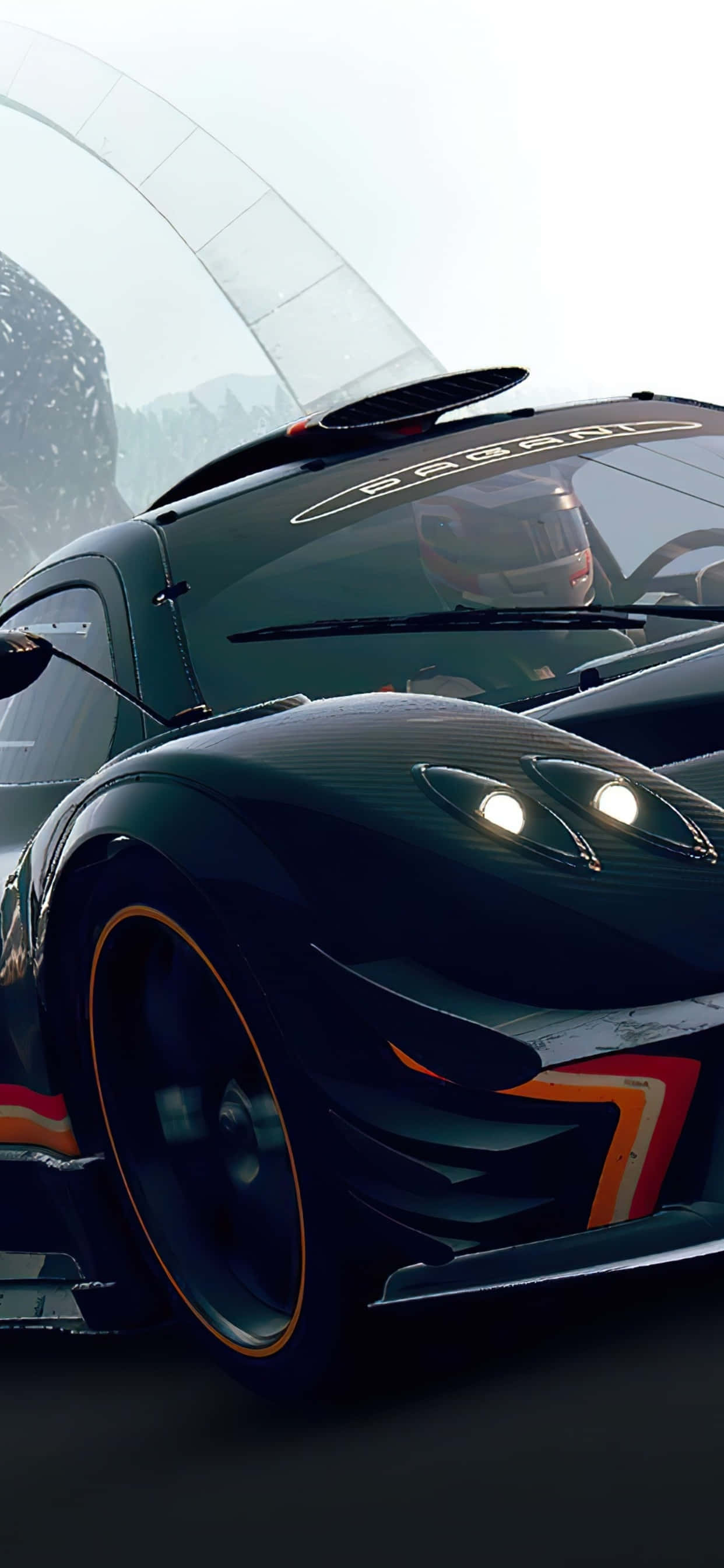 iPhone X Grid Autosport Background & Race Driver Picha ya Ukuta