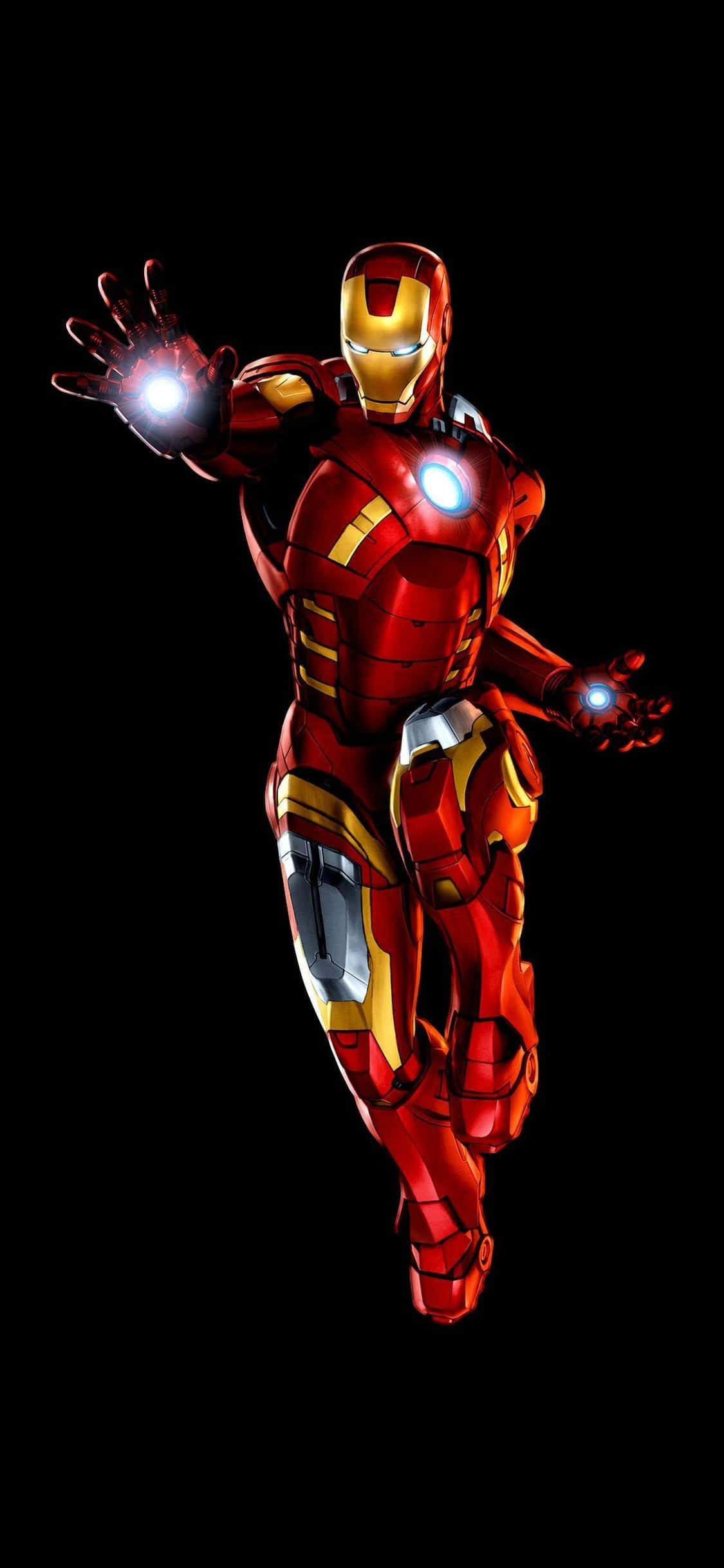 iPhone X Iron Man Mandharinyama Akionyesha Vifaa vya Kuvuta Picha ya Ukuta