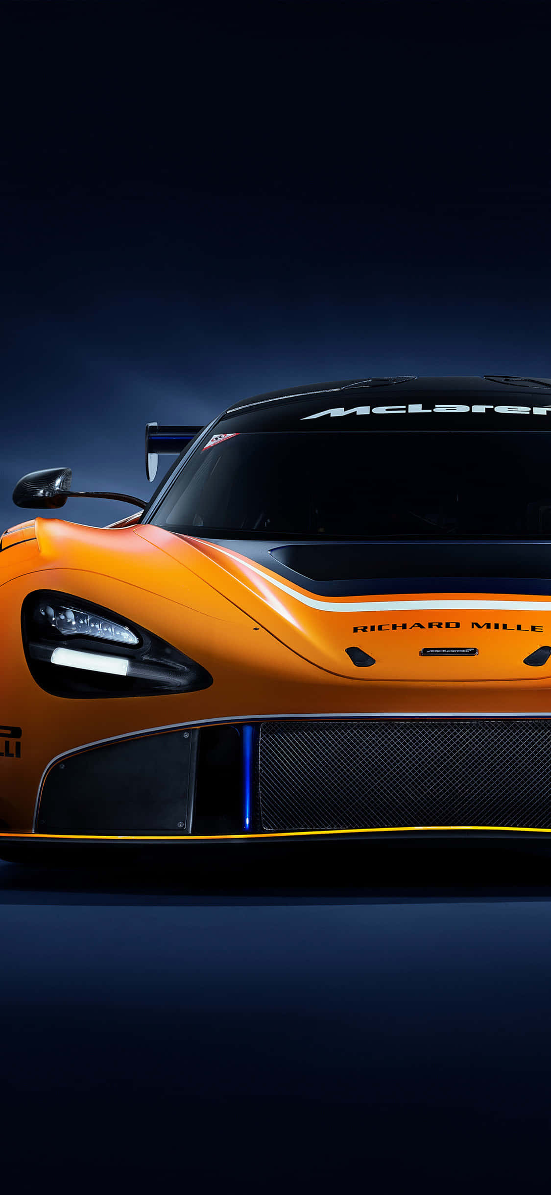 iPhone X Mclaren 720s GT3 Mandhari ya Mashindano Picha ya Ukuta