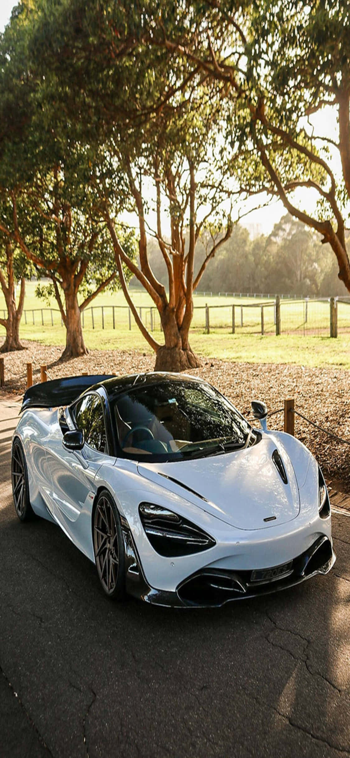 iPhone X Mclaren 720s Mandhari ya Mbuga Picha ya Ukuta
