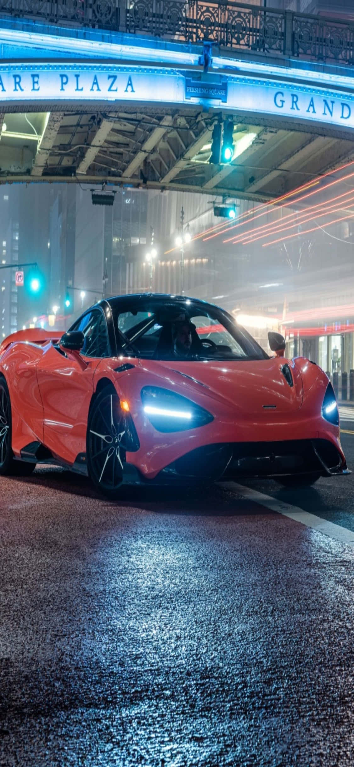 iPhone X Mclaren 720s Maonyesho ya Magari Mandhari Picha ya Ukuta