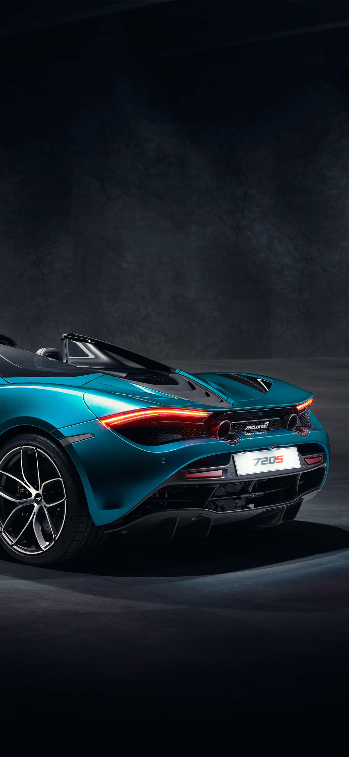 iPhone X Mclaren 720s Spider Pista Background Picha ya Ukuta