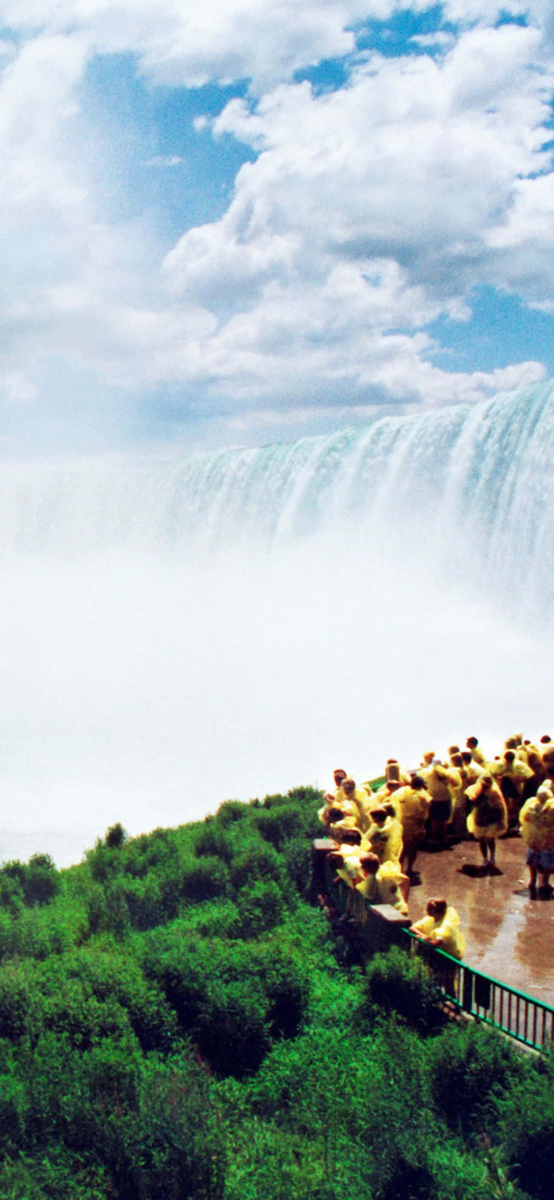 iPhone X Niagara Falls Sky Background Picha ya Ukuta