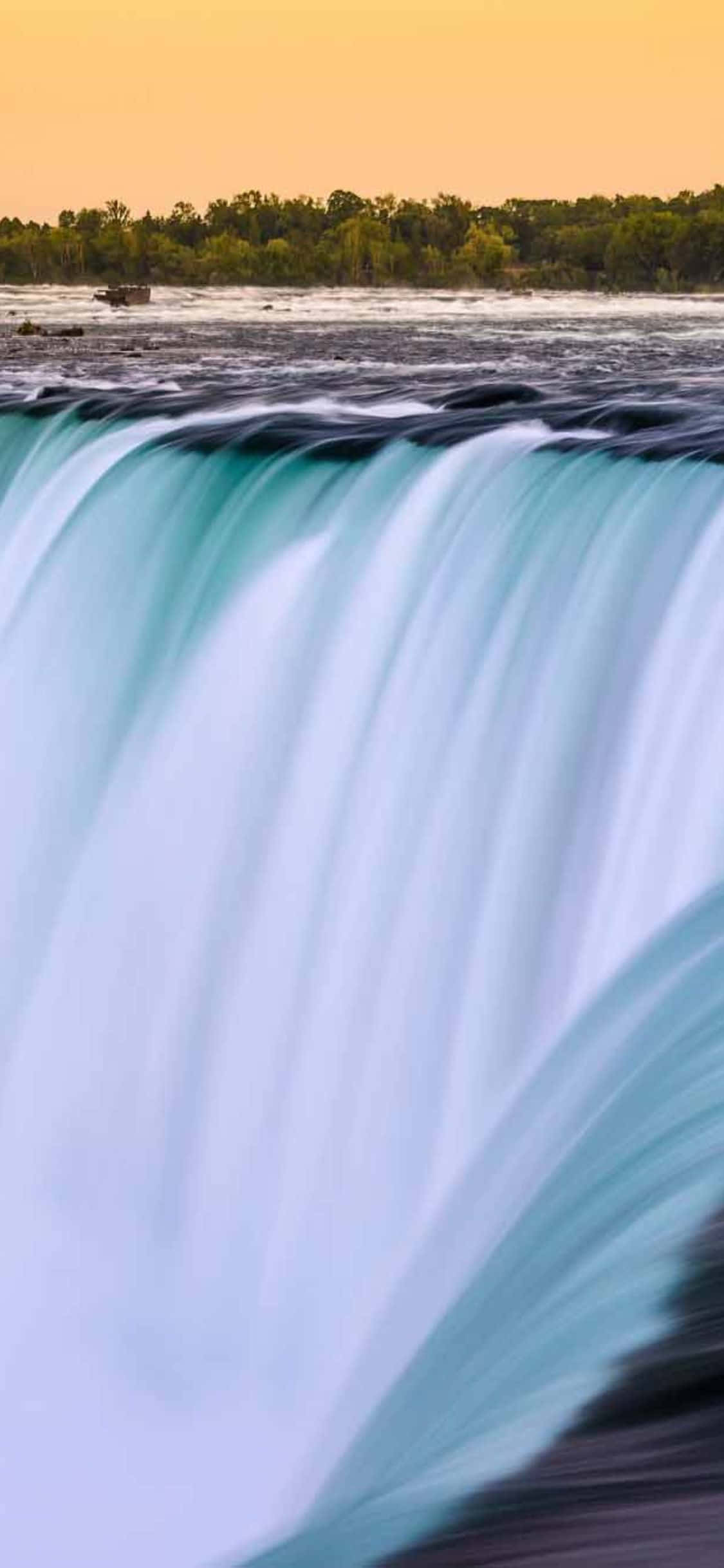 iPhone X Niagara Falls Ontario Kanada Background Picha ya Ukuta