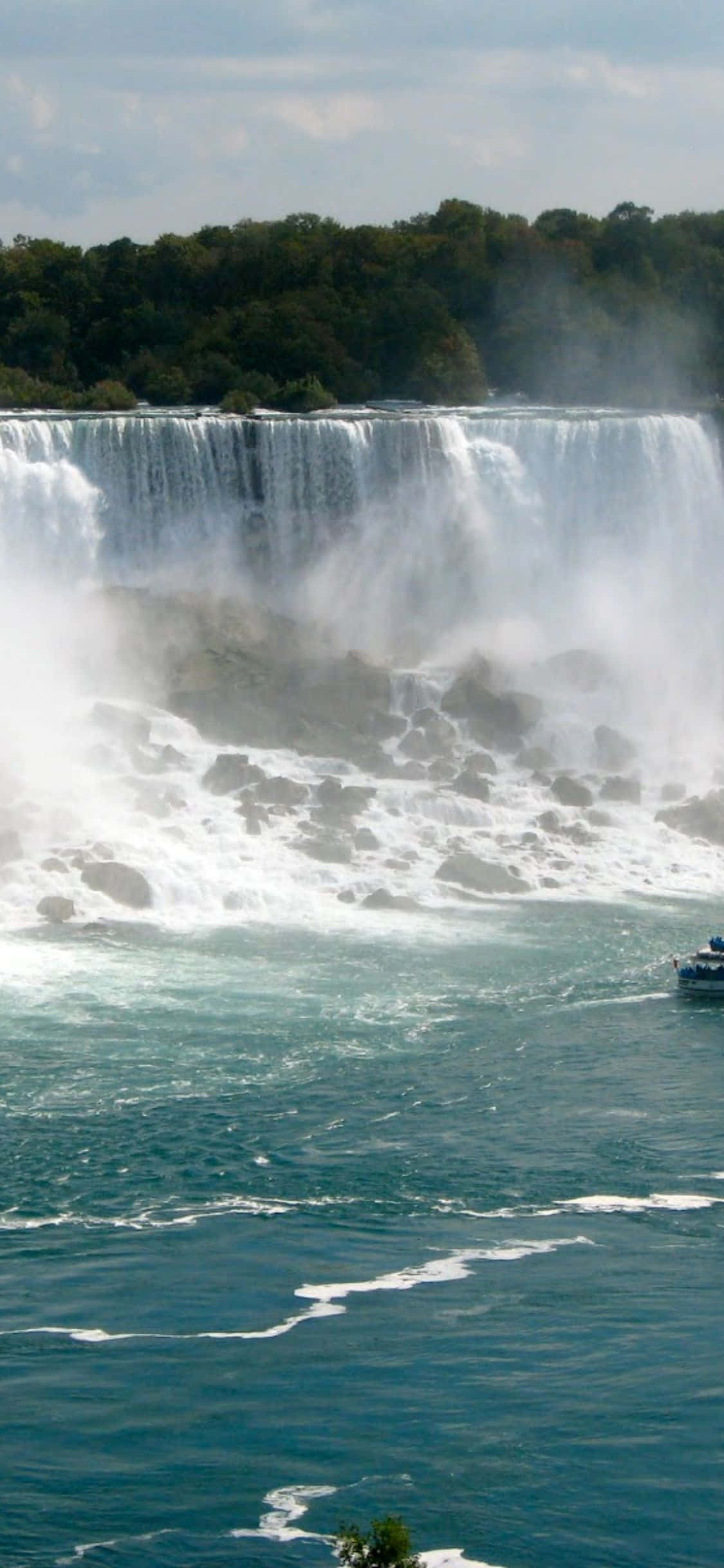 iPhone X Niagara Falls View Background Picha ya Ukuta