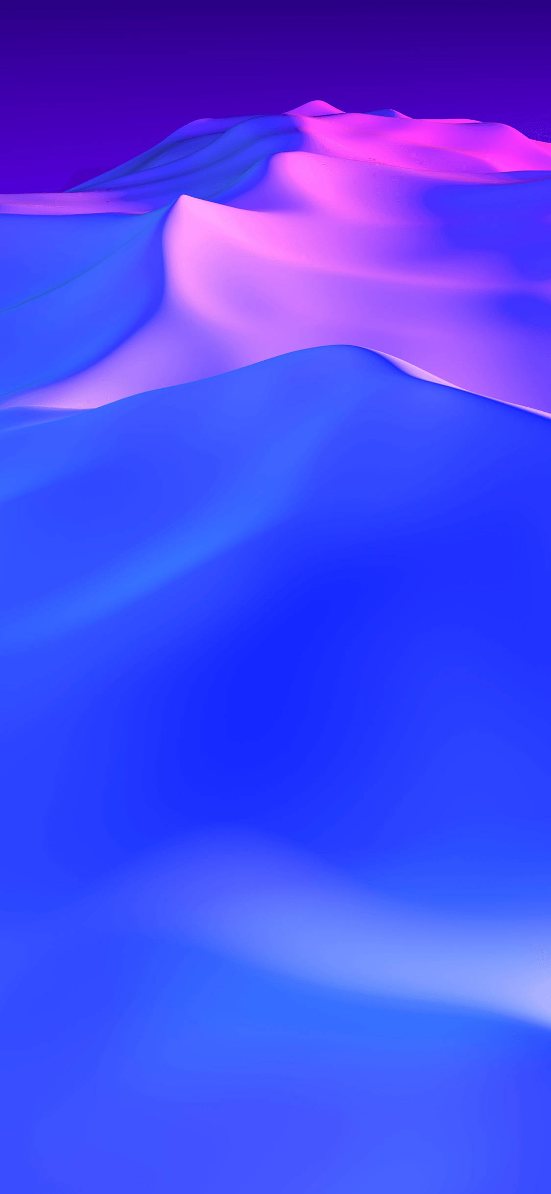 iPhone X Original Blue And Purple Mountains Picha ya Ukuta