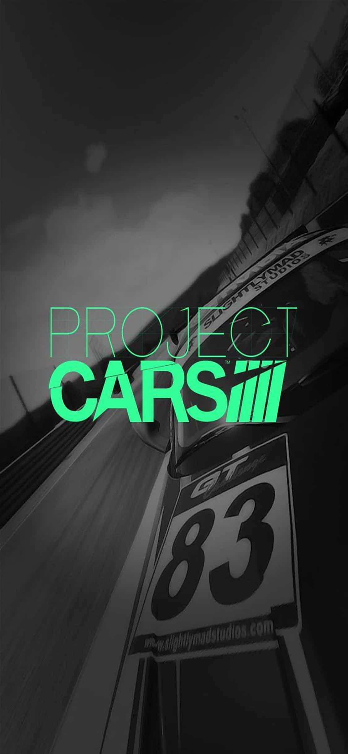 iPhone X Project Cars Mandhari Mchezo Poster Kijani Picha ya Ukuta