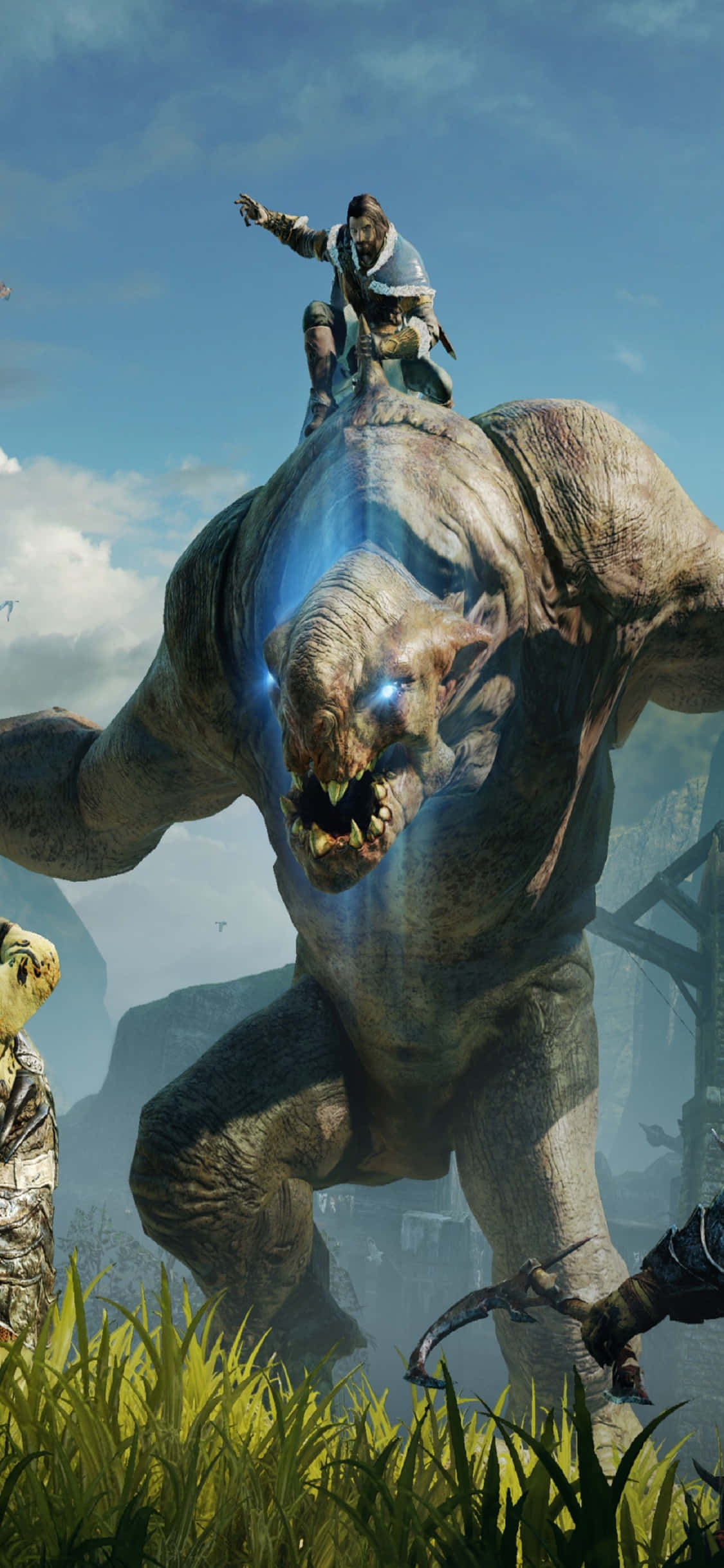 iPhone X Shadow Of Mordor Background Talion Picha ya Ukuta
