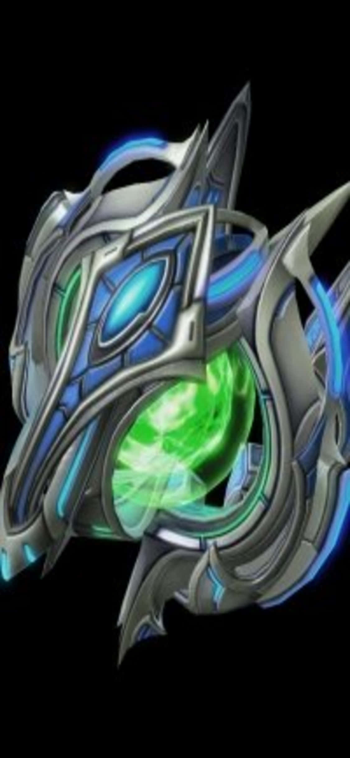 iPhone X Starcraft II Background Green Core Picha ya Ukuta