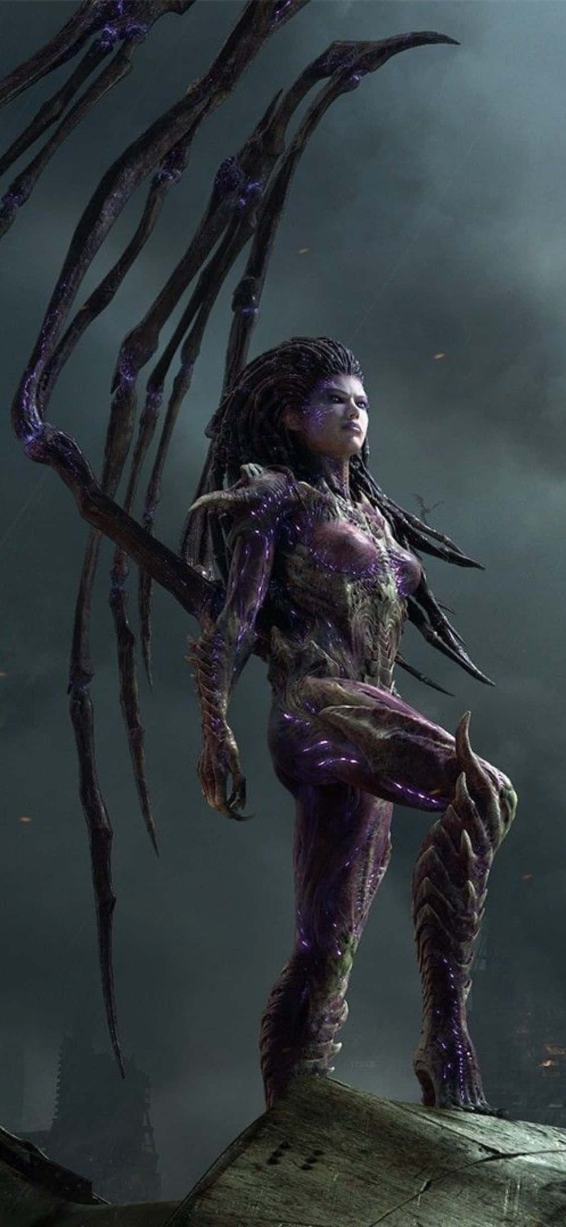iPhone X Starcraft Ii Background Gray Sky Picha ya Ukuta
