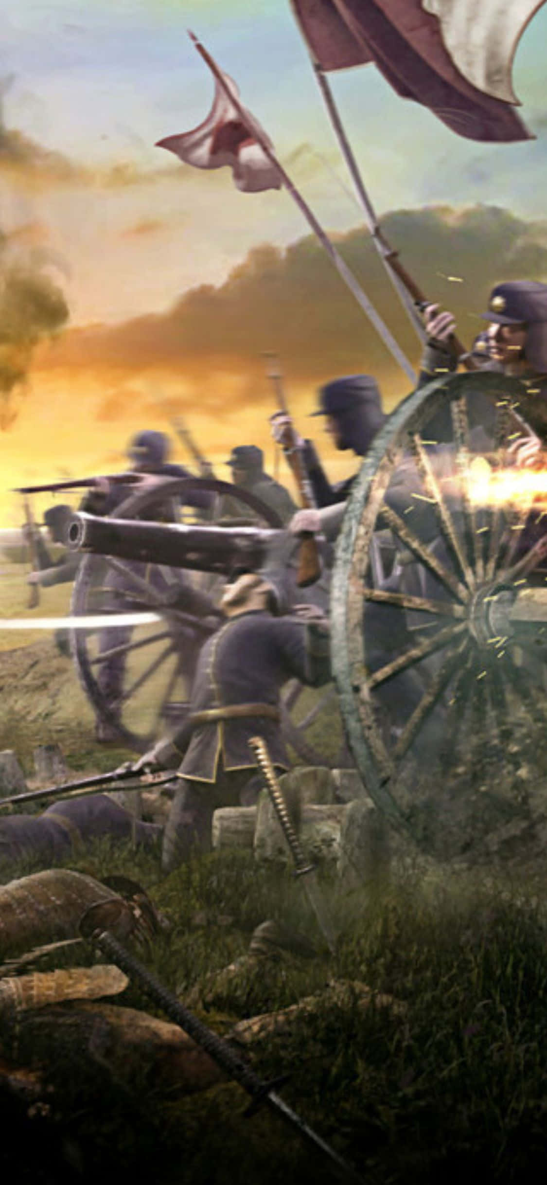 iPhone X Total War Shogun 2 Background Picha ya Ukuta