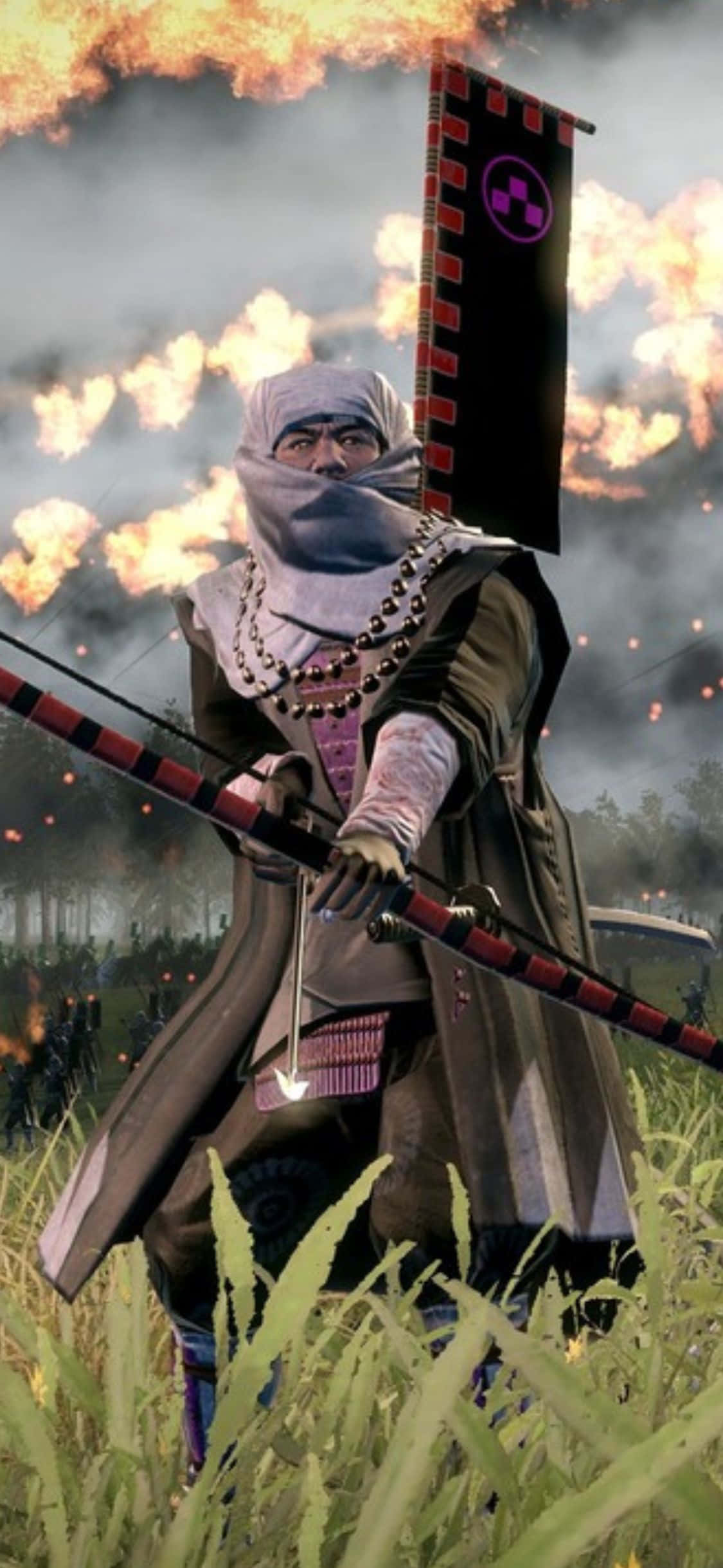 iPhone X Total War Shogun 2 Background Picha ya Ukuta