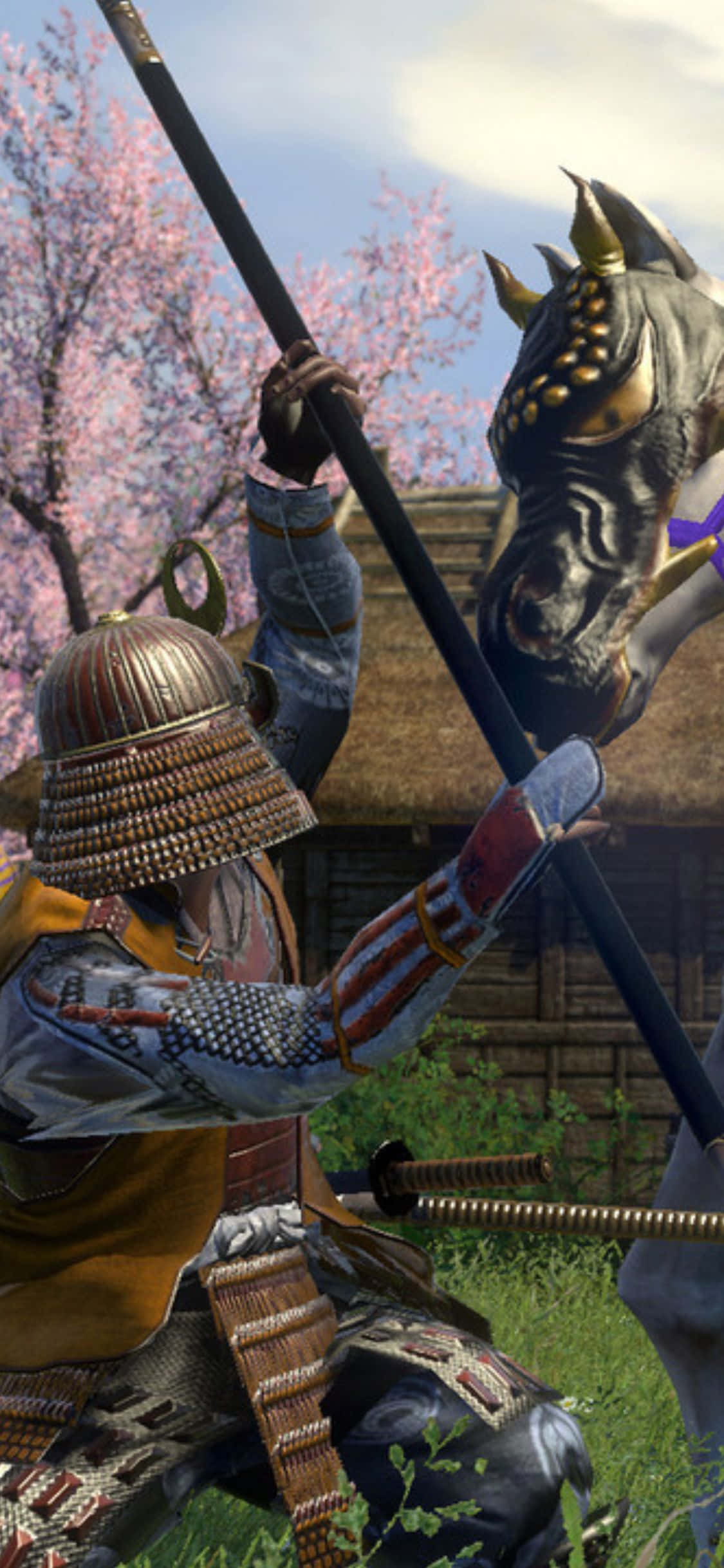 iPhone X Total War Shogun 2 Background Picha ya Ukuta