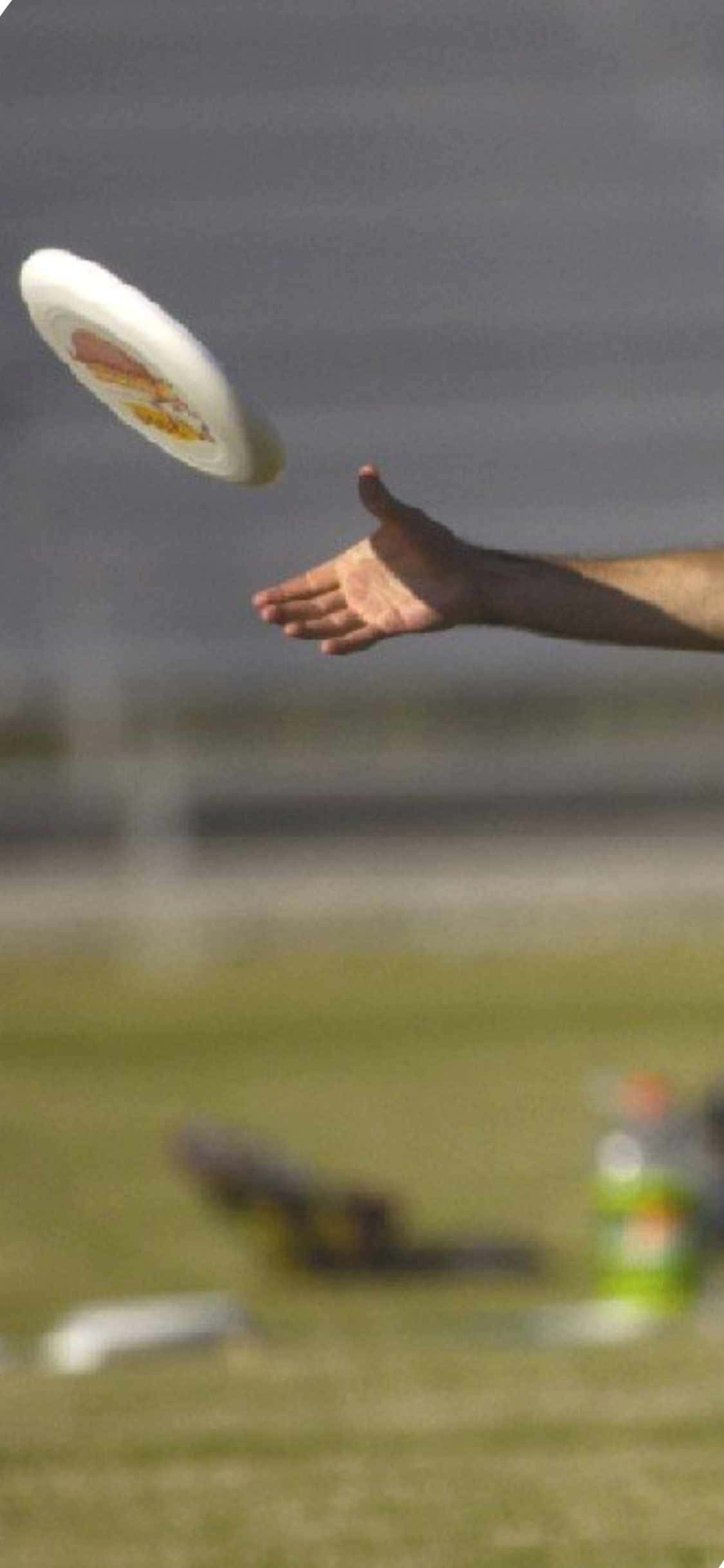 iPhone X Ultimate Frisbee Background Hand Catch Picha ya Ukuta
