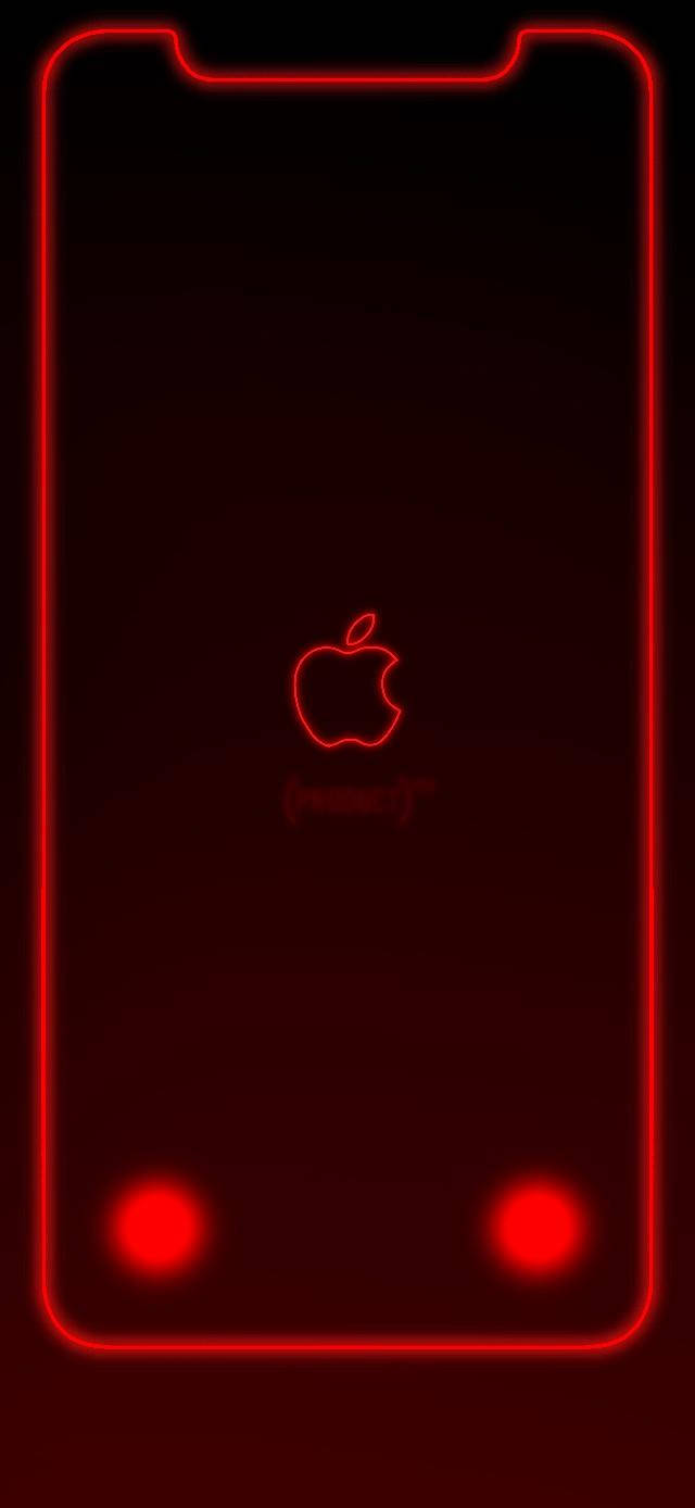 iPhone XR Nyekundu ni Simu Kamili Picha ya Ukuta